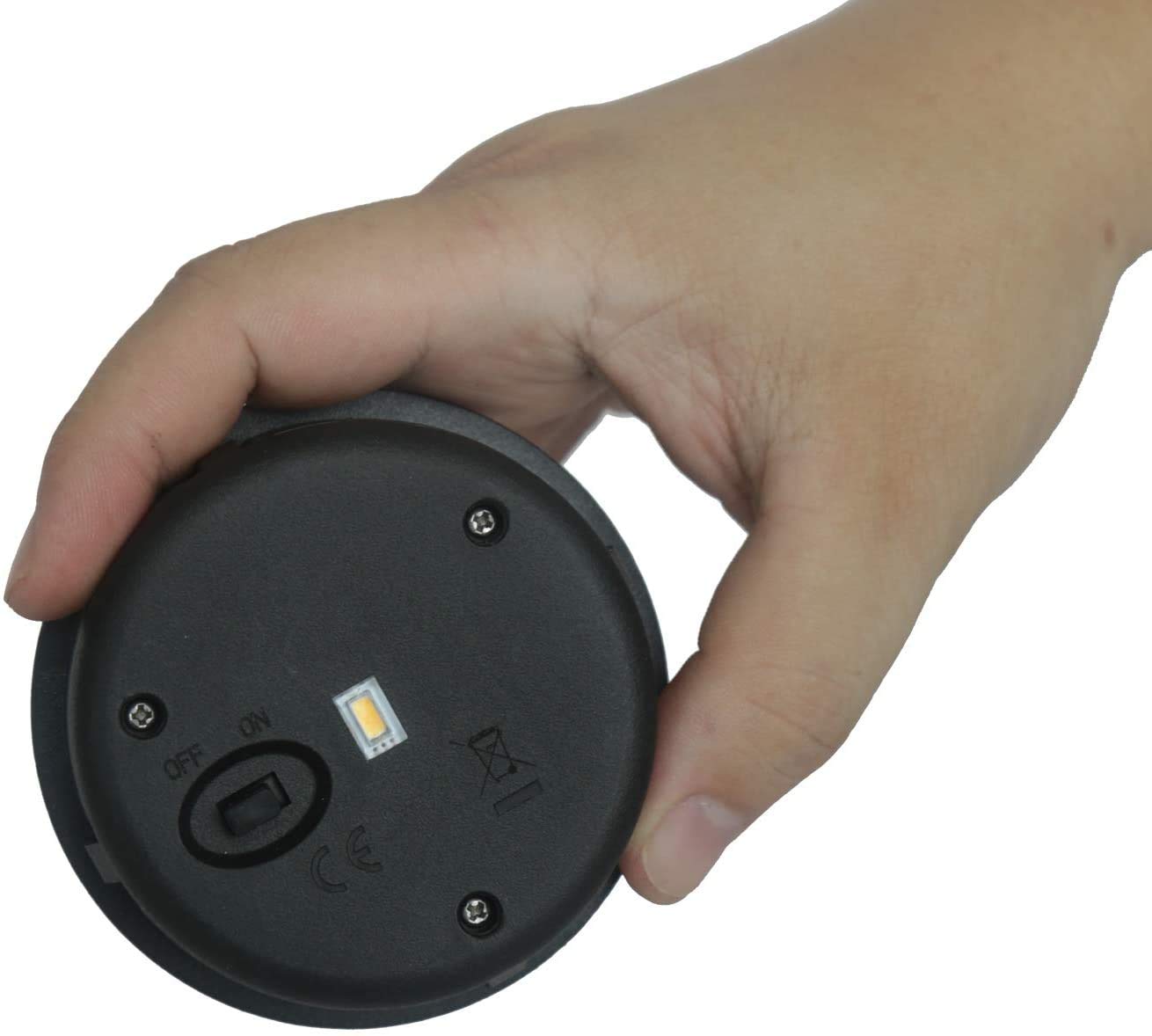 Esgarden Solar Replacement Lantern Top - Black Monocrystalline Solar Panel, Plastic Battery Compartment