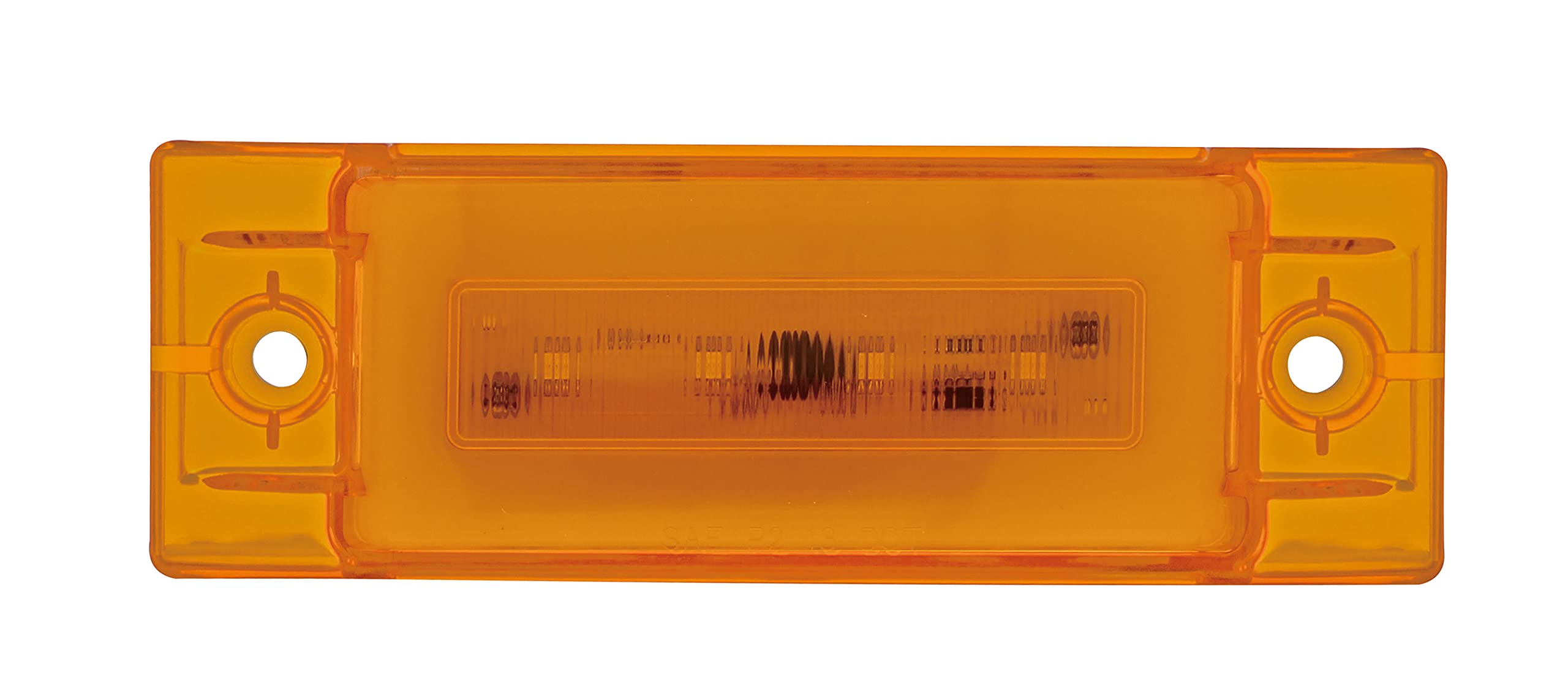 United Pacific 36976 16 Led Rectangular Clearance/Marker Light - Glo Light - Amber Led/Amber Lens, 1 Pack
