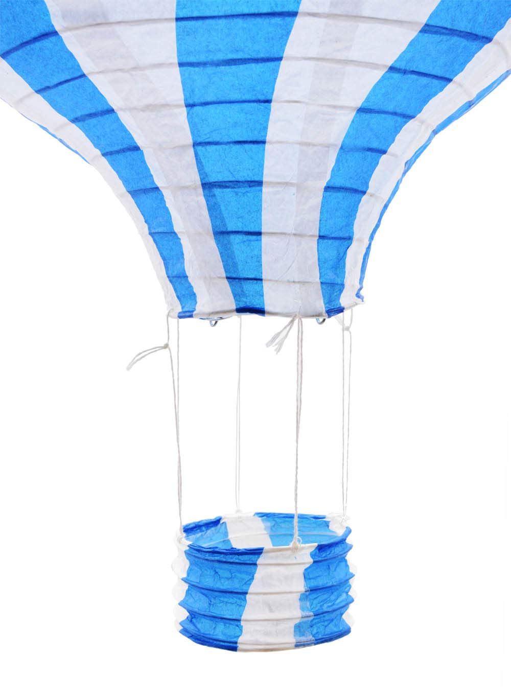 Famgee 12 Inch Hanging Hot Air Balloon Paper Lanterns Set Decoration Birthday Wedding Christmas Party Decor Gift Set Stripe Styl