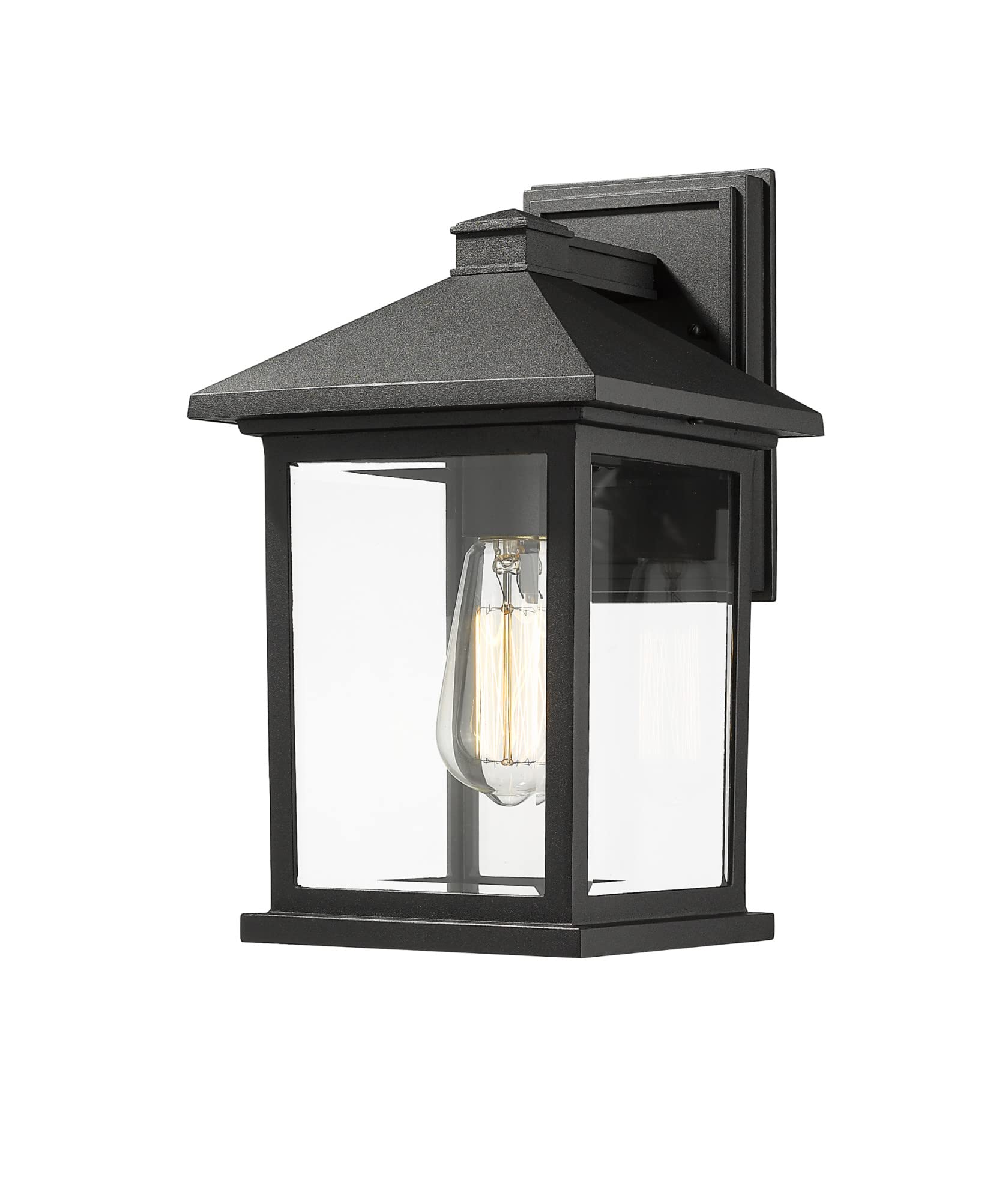 Z-Lite Outdoor Wall Light 531M-BK Aluminum Black 14.00inx9.13inx8.00in