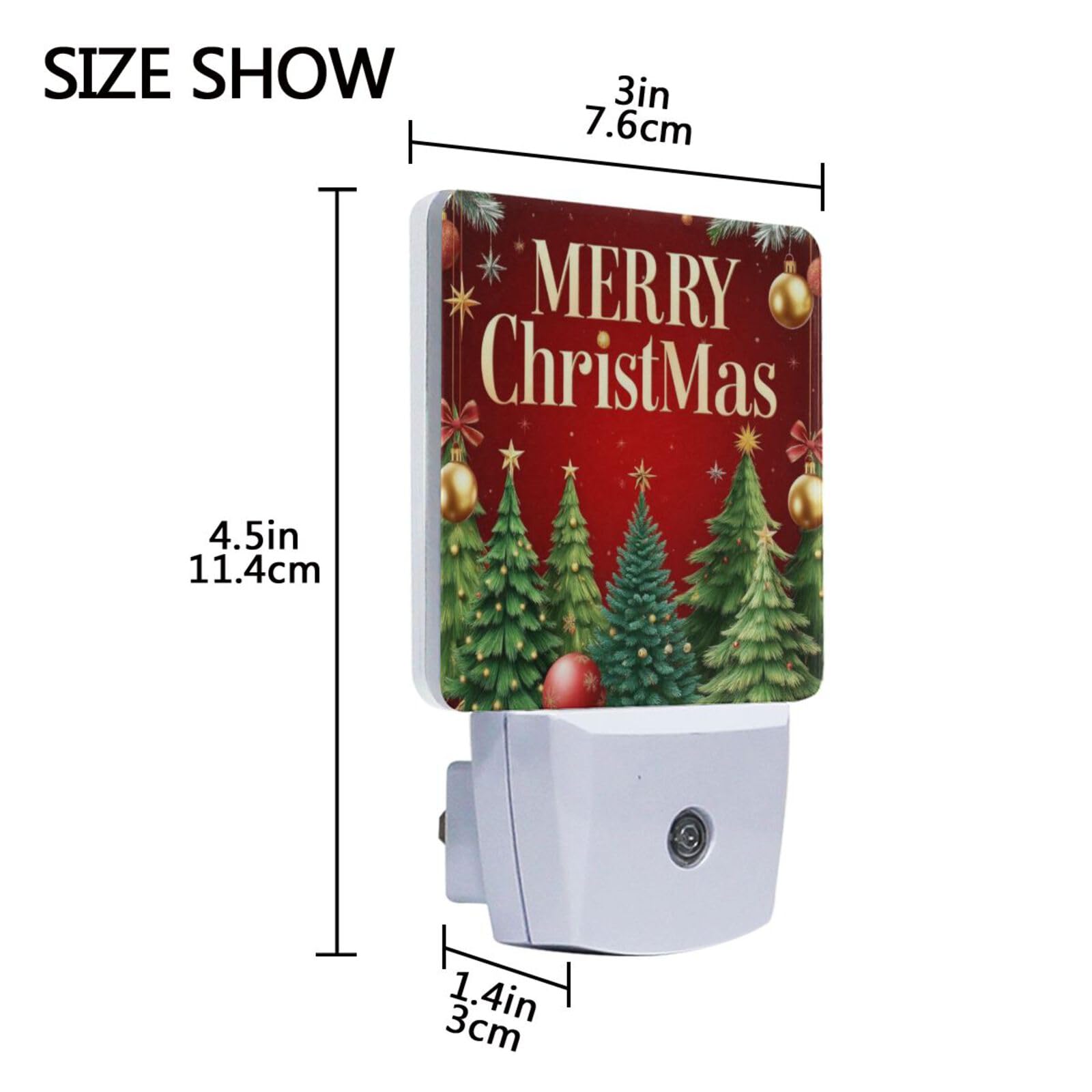 Aslsiy Night Light For Kids Christmas Tree Snowflakes Sparkling (20) Plug In Wall Lamp Led Dusk To Dawn Sensor Energy Saving Nightlight For Boys Girls Men Women