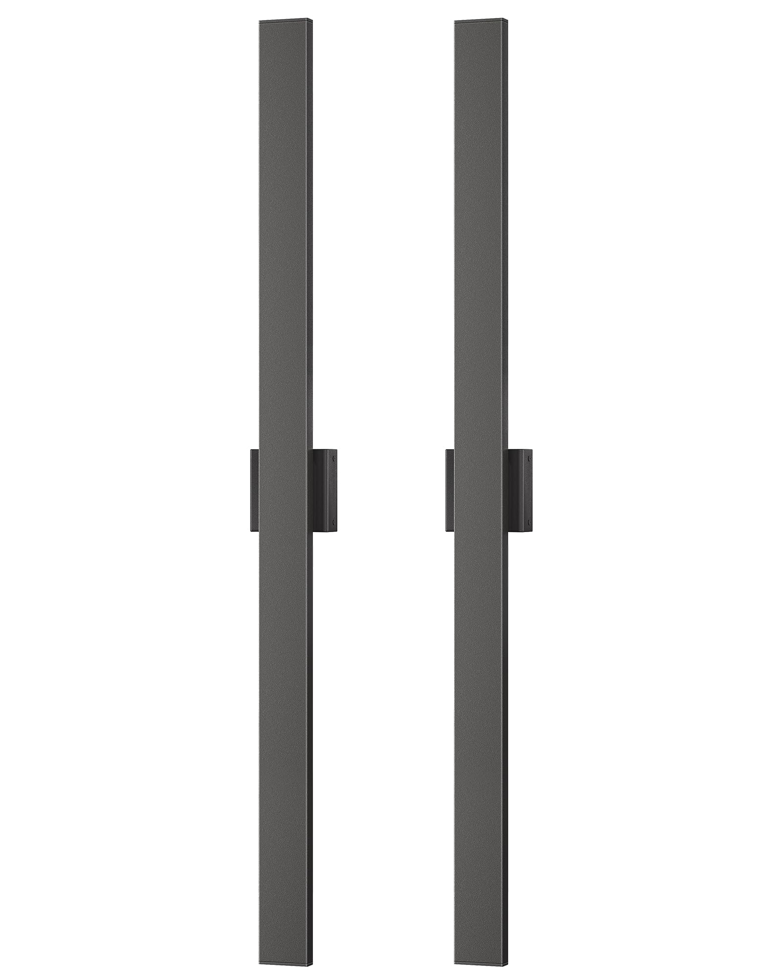 EDISHINE 47" LED Outdoor Wall Lights, IP65 Waterproof, Dimmable 10%-100%, Black, Modern Design, 2 Pack, Model BD050