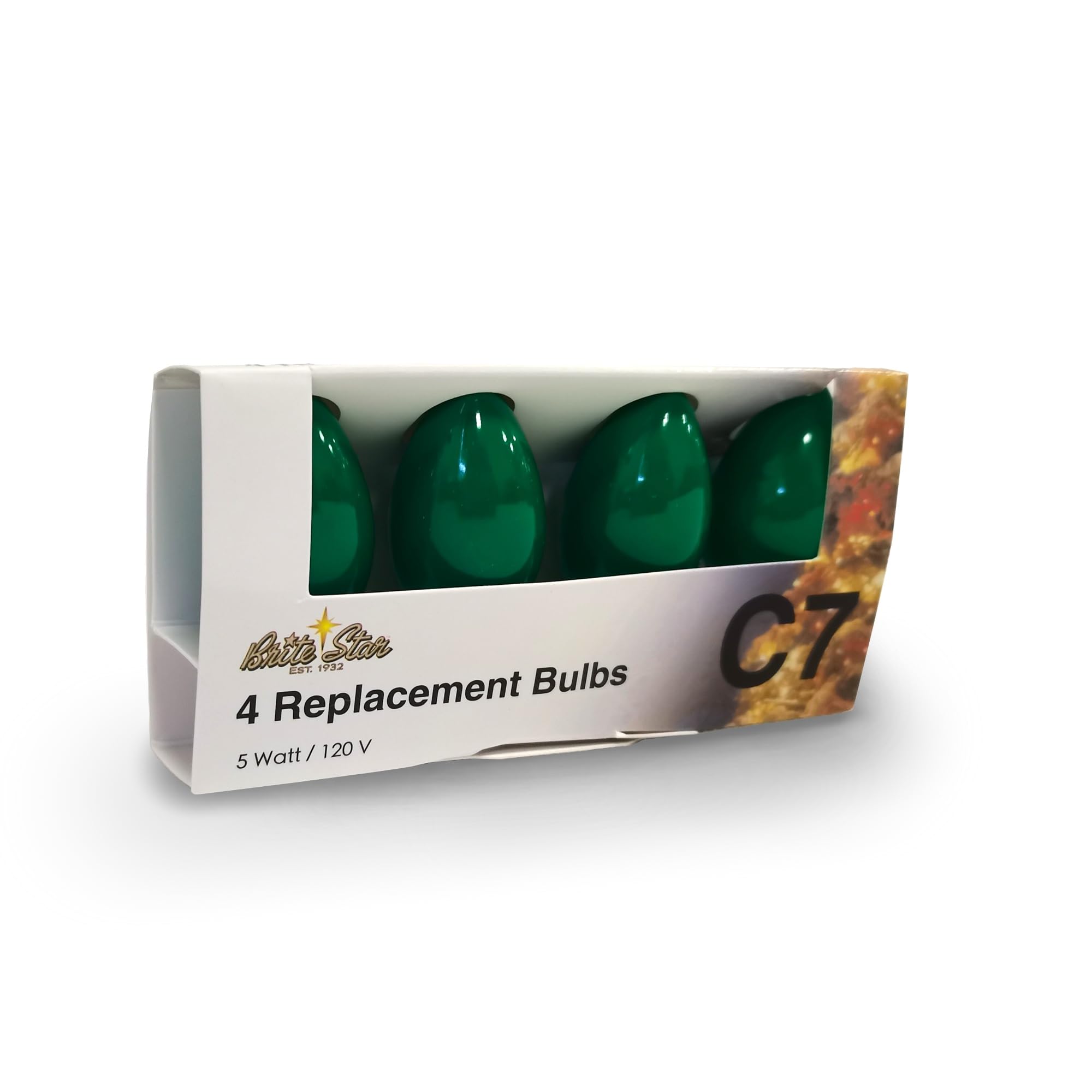 Brite Star 44-334-00 (4 Pack Green C7 Replacement Bulbs