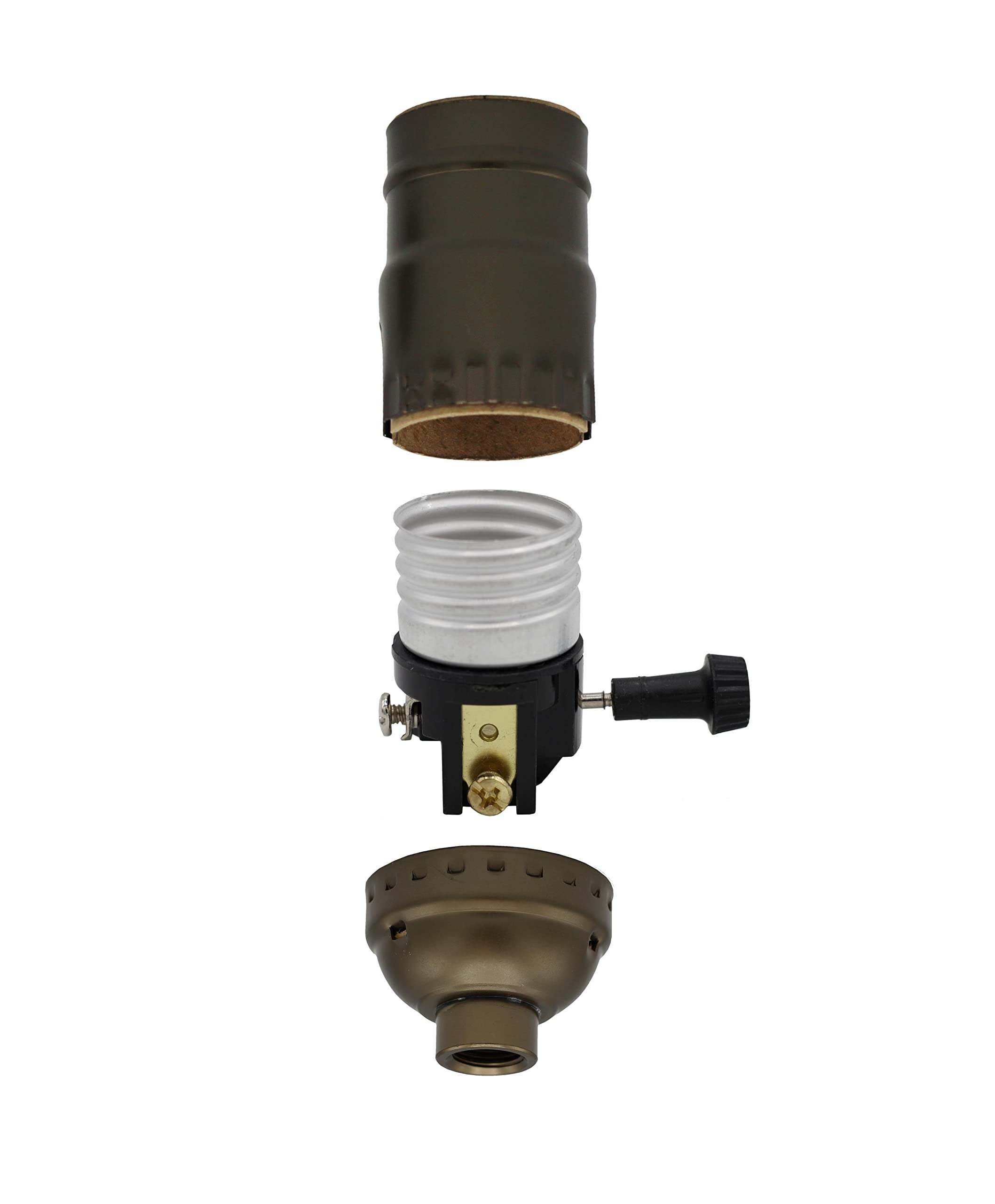 Creative Hobbies ML94KIT enhanced Lamp Kit, Metal, Antique Brass, DIY Design or Repair