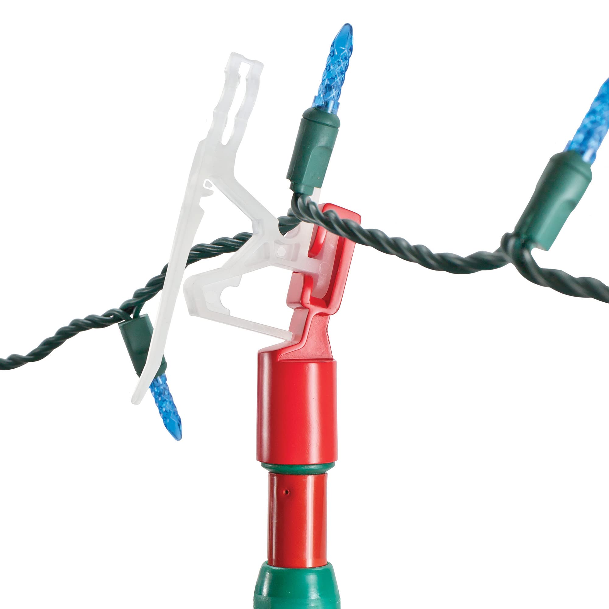 Northlight 25-Piece Ladderless Light Hanging Kit, 11ft, Metal, Red and Green