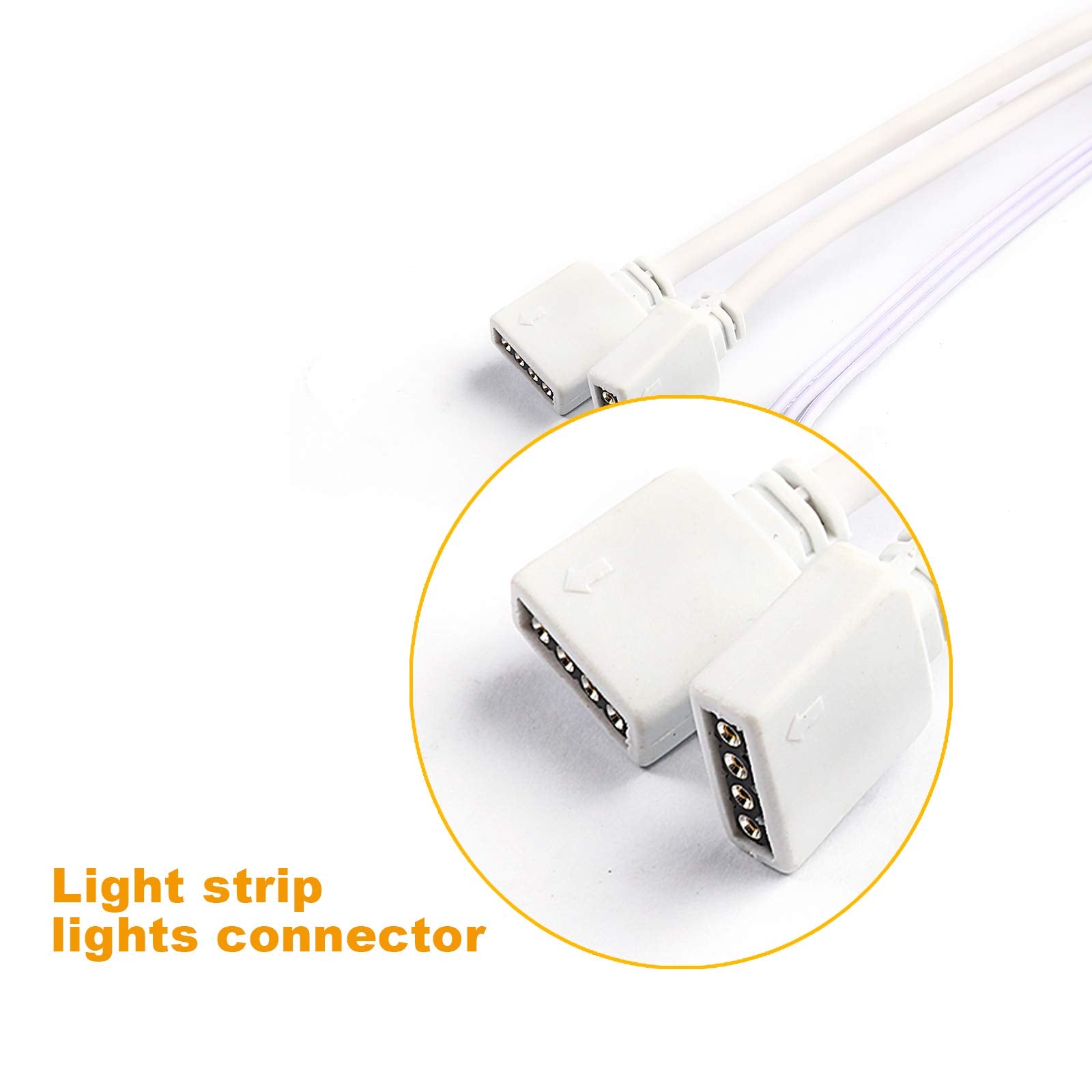 DAYBETTER LED Remote Controller 44 Key, Dimmer for 12-24V LED Strip Lights, Model DRF-0362-W, Plastic, 4 Pin Output