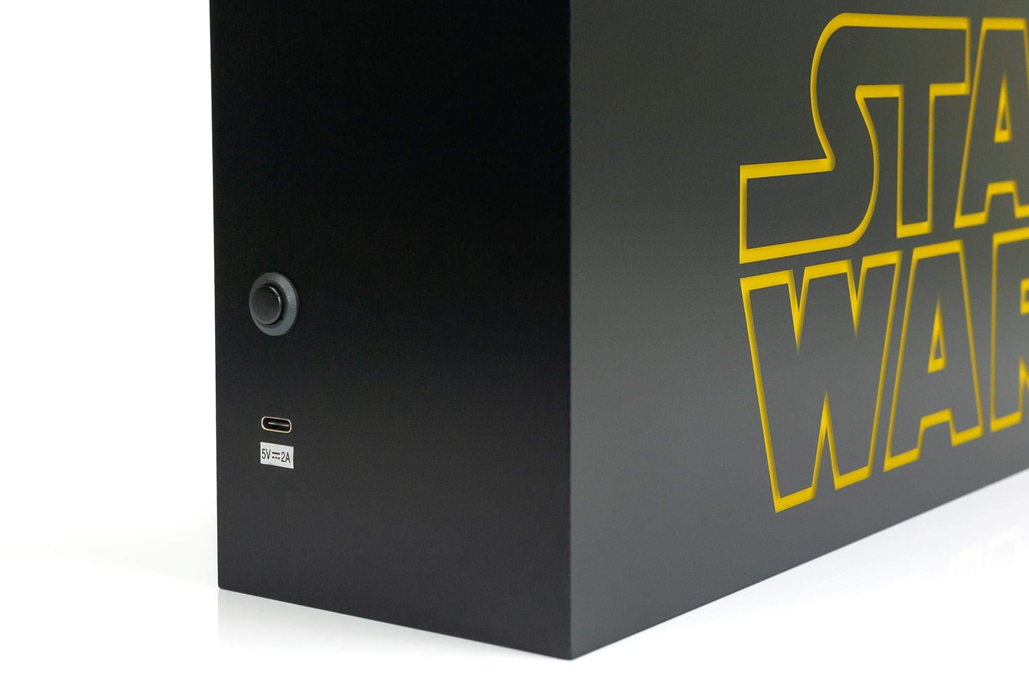 STAR WARS 17-Inch LED Light Box - USB Powered Mood Light, Black, Model 16350, Plastic