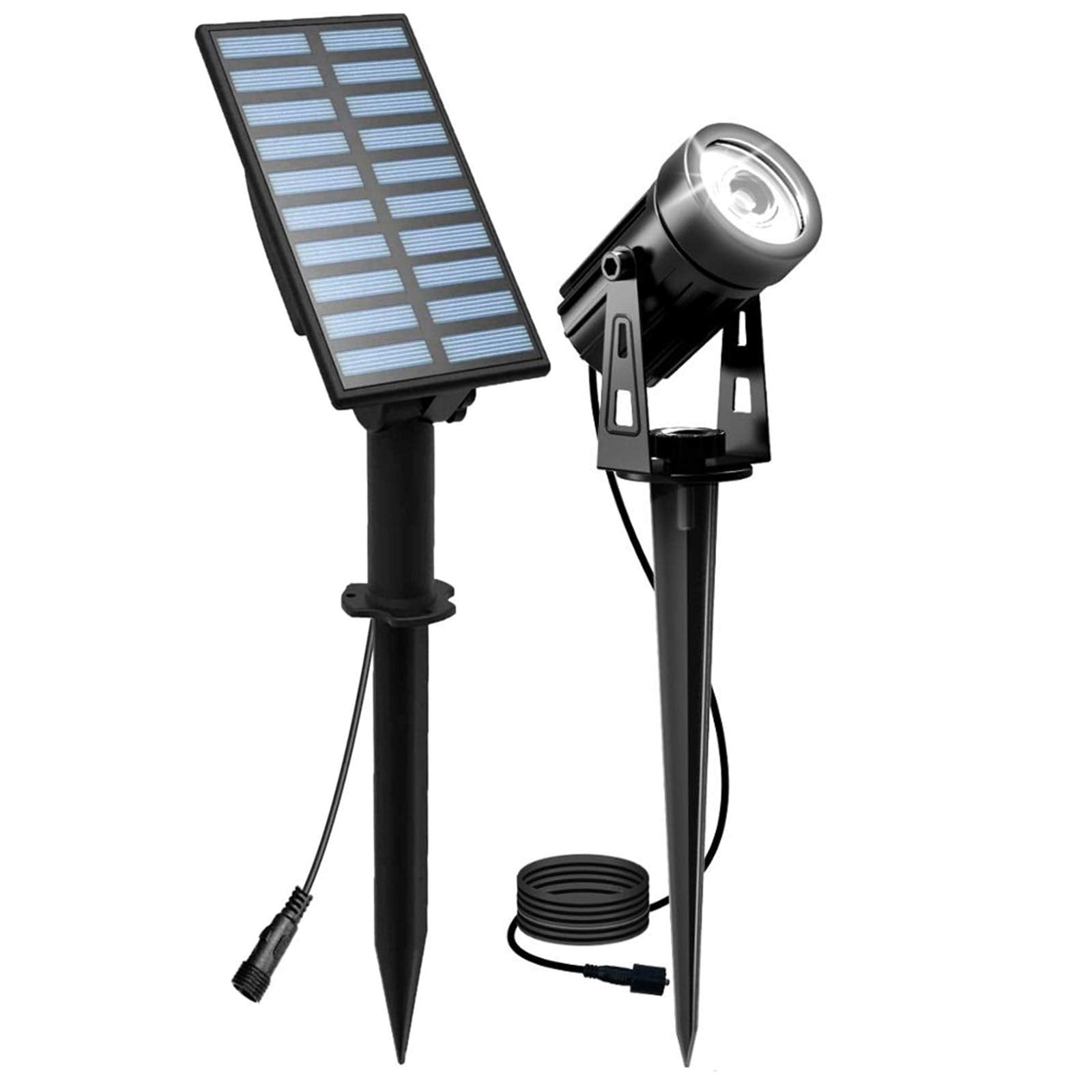 T-Sun Solar Spotlights, Outdoor Led Solar Lights, Waterproof Auto On/Off Solar Wall Lights For Garden,Driveway, Pathway, Pool Ar