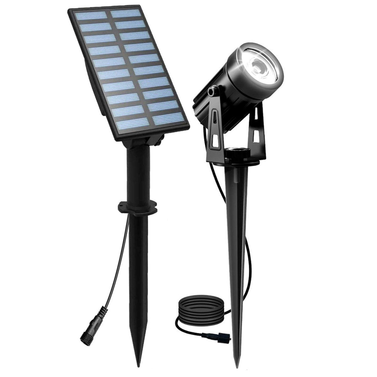 T-Sun Solar Spotlights, Outdoor Led Solar Lights, Waterproof Auto On/Off Solar Wall Lights For Garden,Driveway, Pathway, Pool Ar