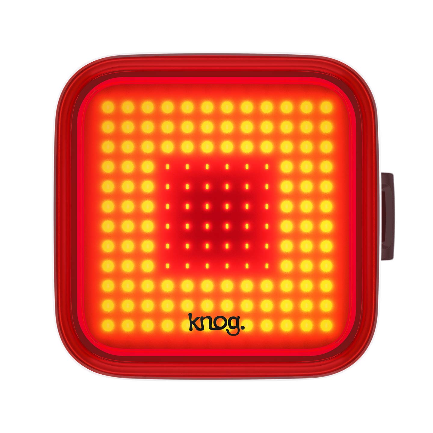 Knog Blinder Rear Bike Light - 100 Lumen Usb Rechargeable Bike Tail Light – Waterproof Rear Light, 8 Modes, Fits 22-32Mm Handlebars, 450M Visibility - Square Design