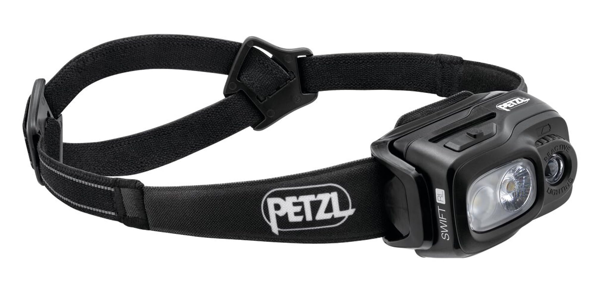 PETZL Swift RL Head Flashlight - 1100 Lumens, Rechargeable, Black, Model E095BB, Size Único