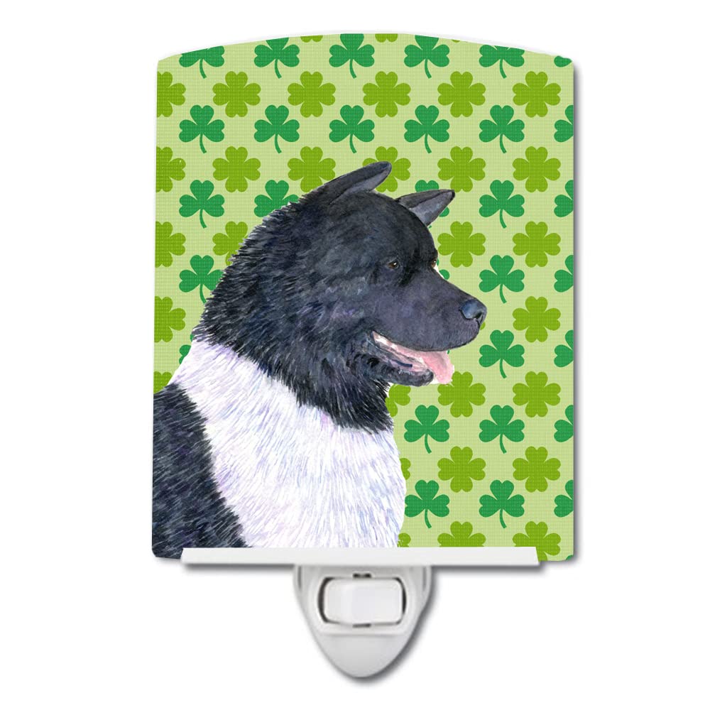 Carolines Treasures Akita Ceramic Night Light, UL-Certified, 6x4x3in, Multicolor, Model SS4452CNL