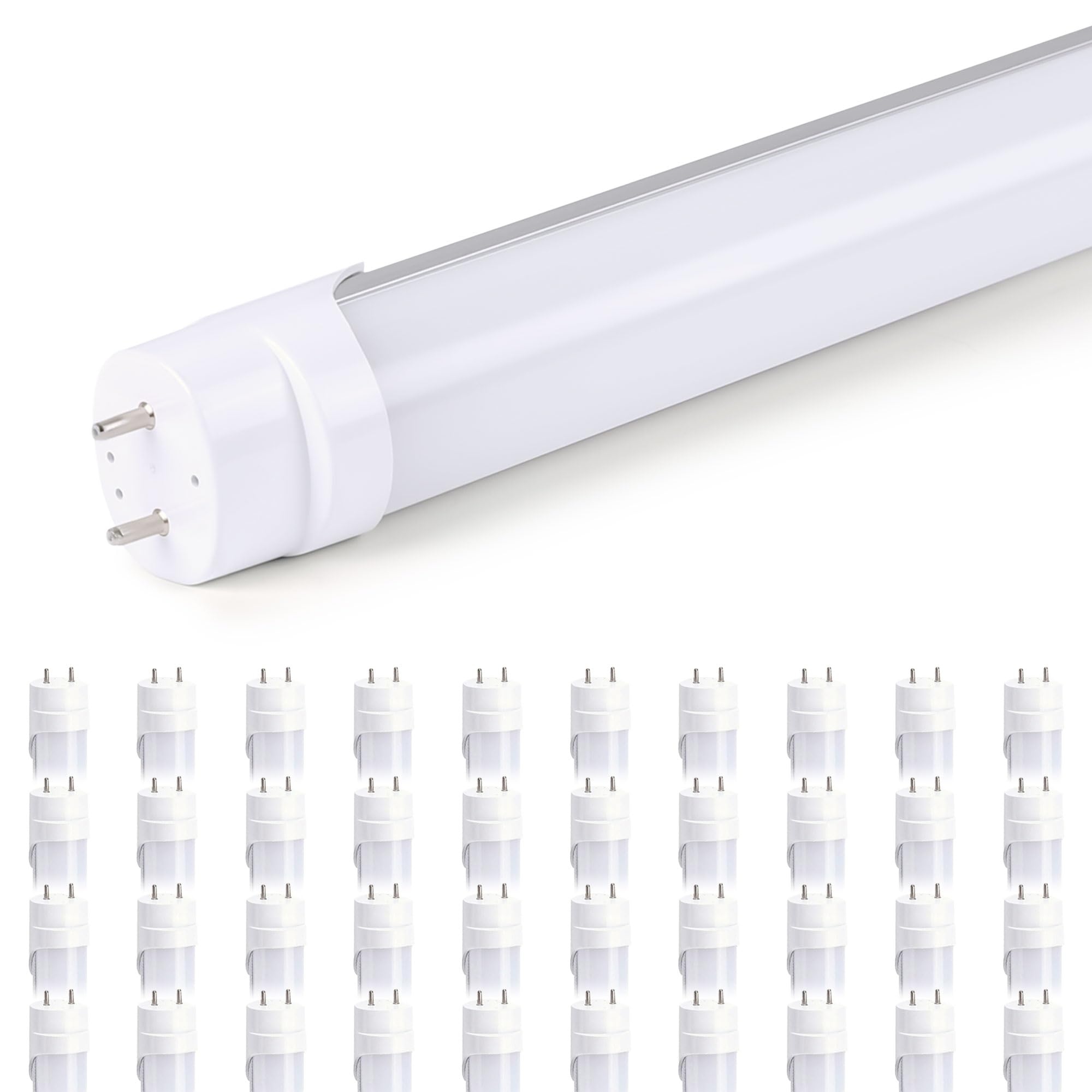 H&B Luxuries LED T8 Ballast Bypass Light Tube 18W 2340LM G13 Base 4000K 40 Count