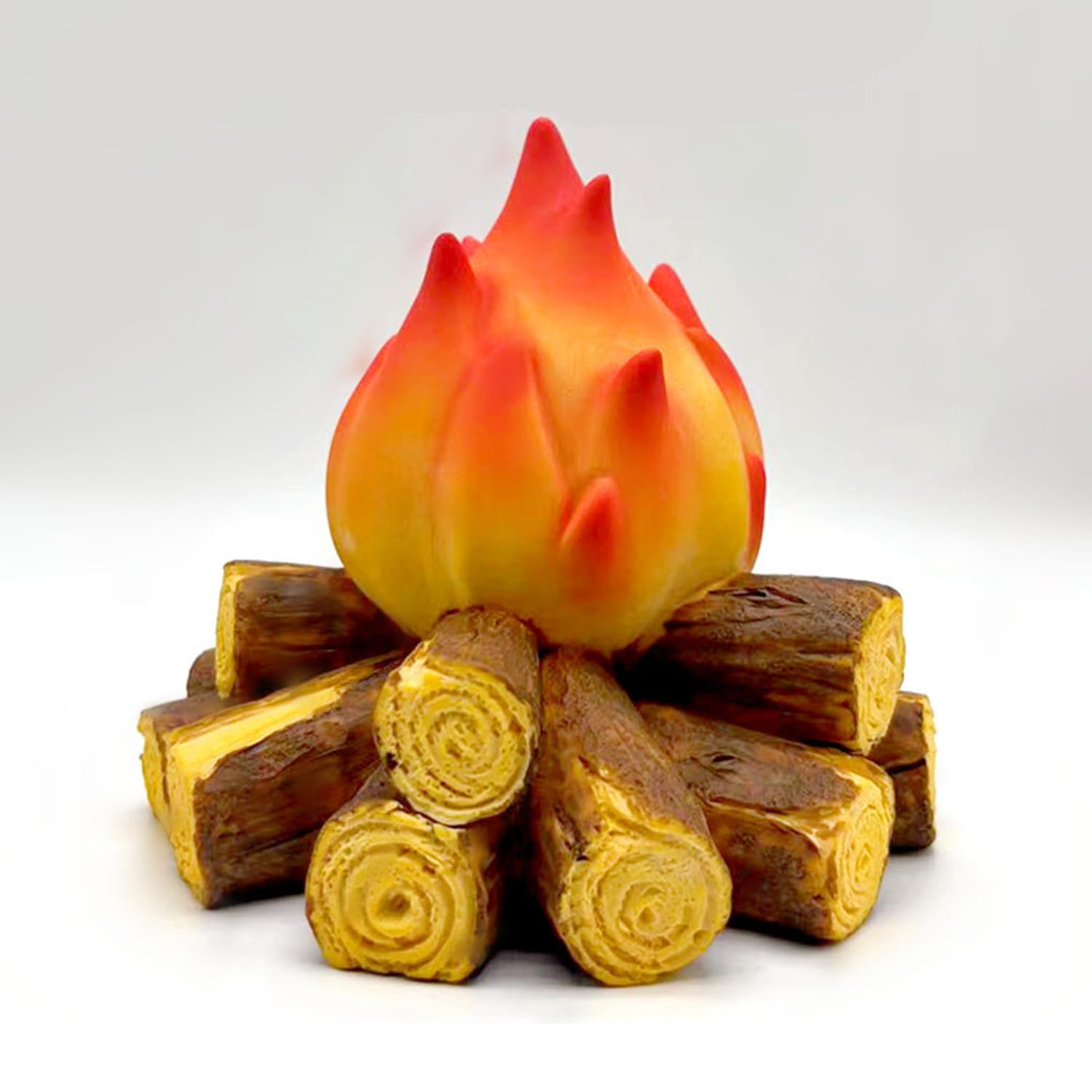 Gnurhok Fake Campfire Night Light, 3D Led Fake Fire Pit Firewood Lamp, Small Electric Faux Fireplace Logs Night Lights, Halloween Christmas Festival Party Decorations For Bar Home Garden Yard