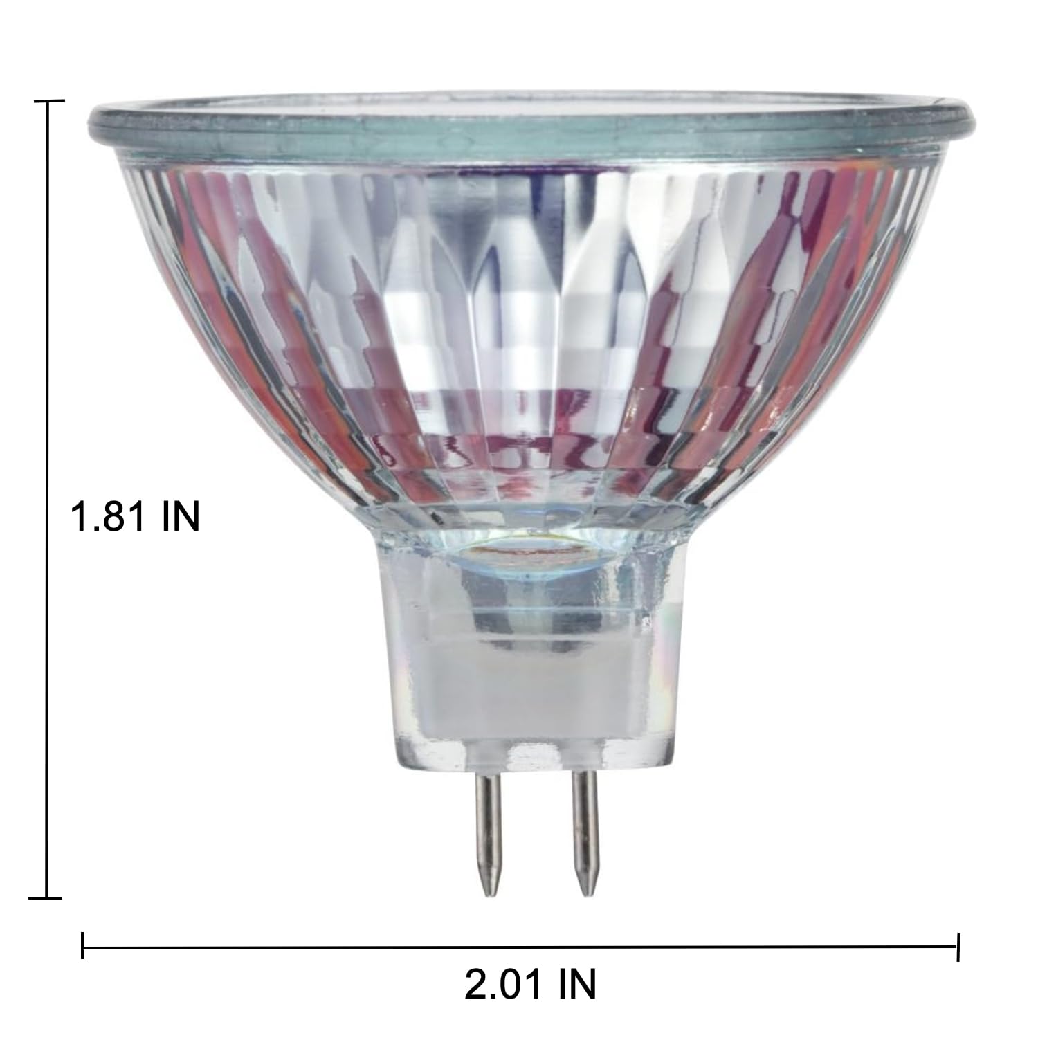 Mr16 Halogen Bulb 50W, Landscape Indoor Outdoor Flood, 2 Pin 12V Gu5.3 Base With Dimmable - Pack Of 10 Bundle With 1 Pack Of Dec