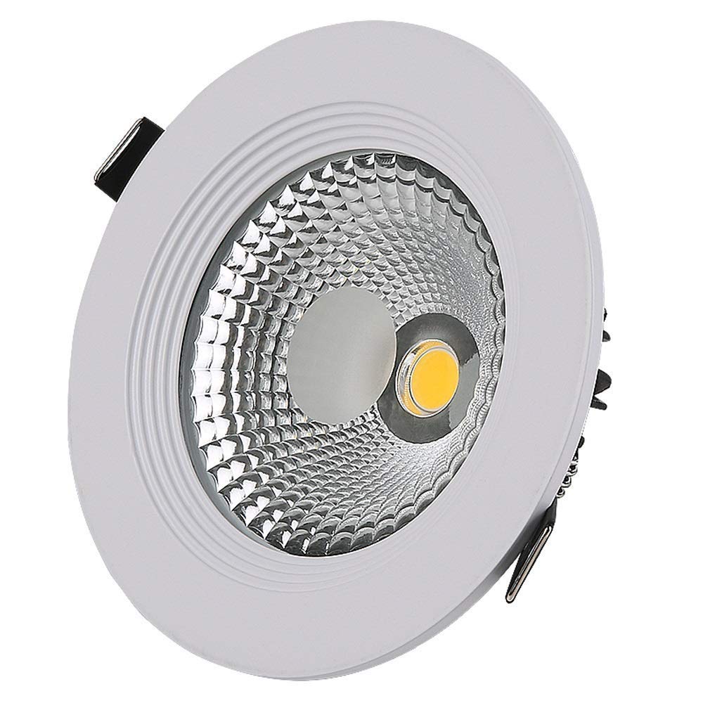 OZZKI Recessed COB Anti-glare Spotlight 7W/12W LED European Aluminum Round Embedded Energy Saving Restaurant Clothing Store Pane