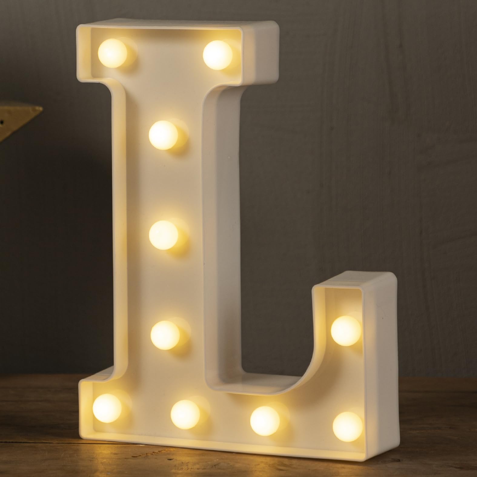 Hxweiye Light Up Letters L, Led Marquee Letters Lights Sign 26 Alphabet And 10 Number Big Lights Letter For Party Birthday Bar B