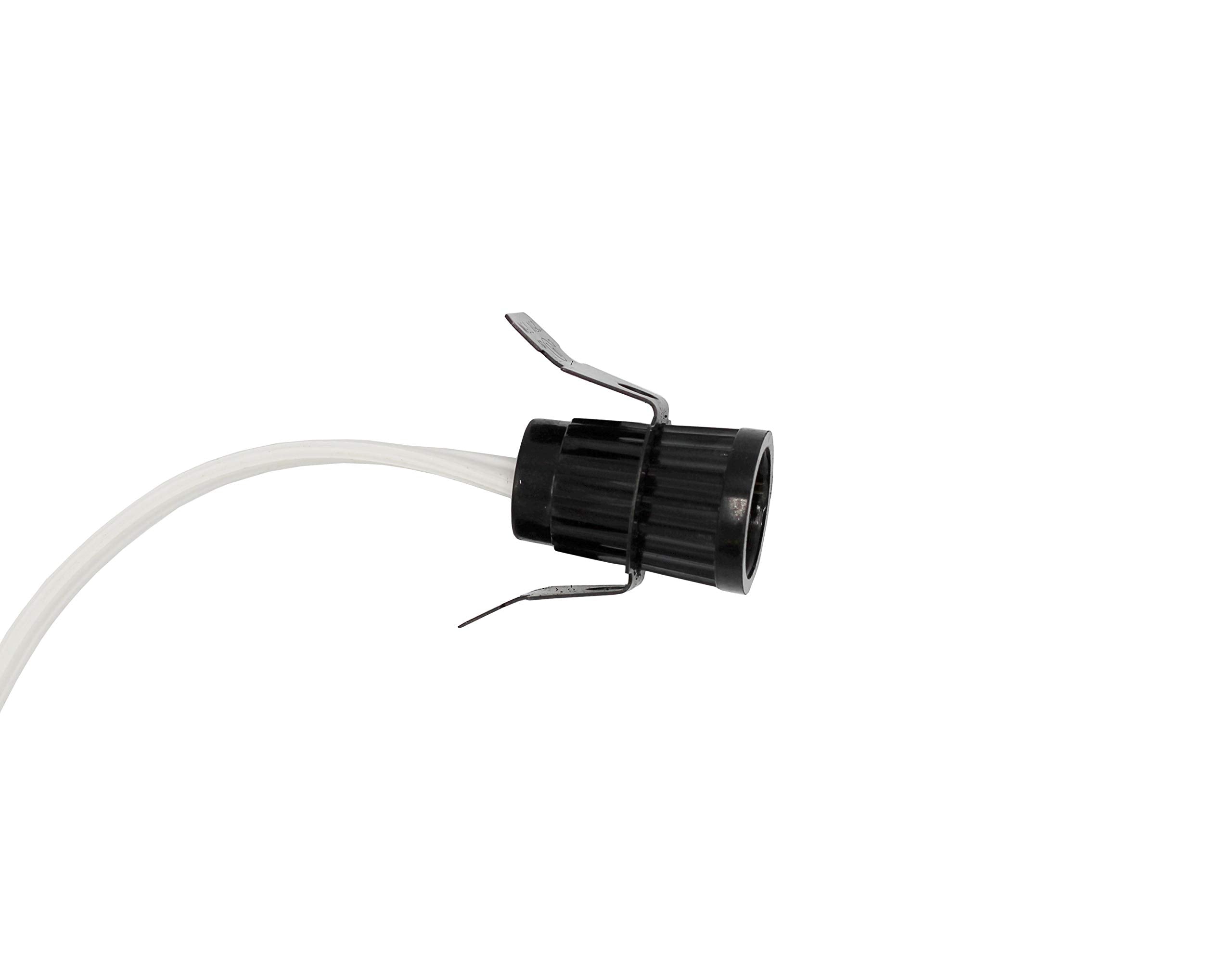 Creative Hobbies Single Light Replacement Clip Lamp Cord 7110A for Christmas Village, White