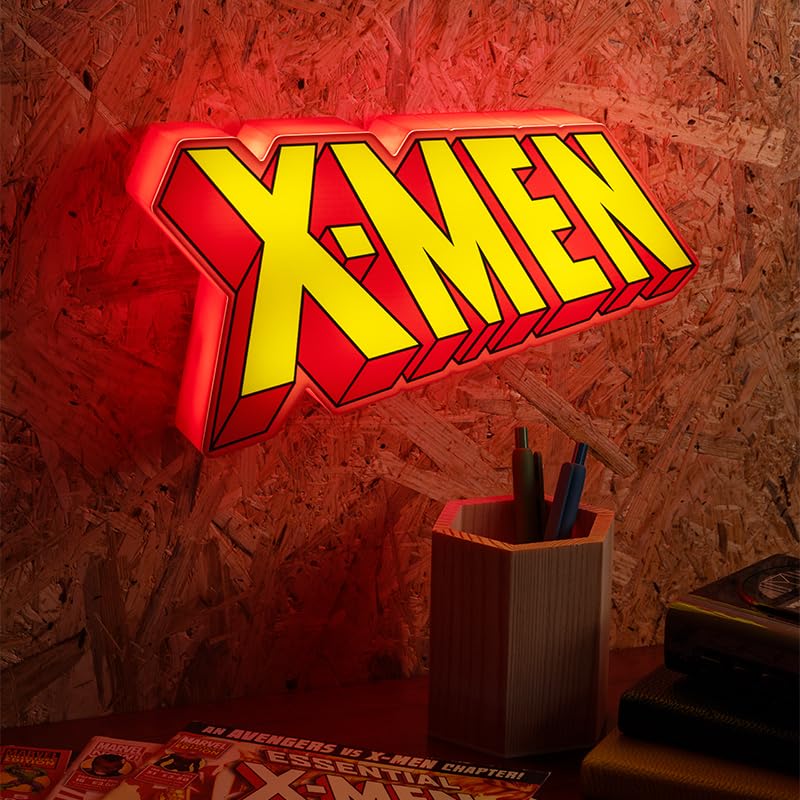 Paladone X-Men Logo Light - Officially Licensed Room Decor - Multicolor - Model 12945 - Plastic Material