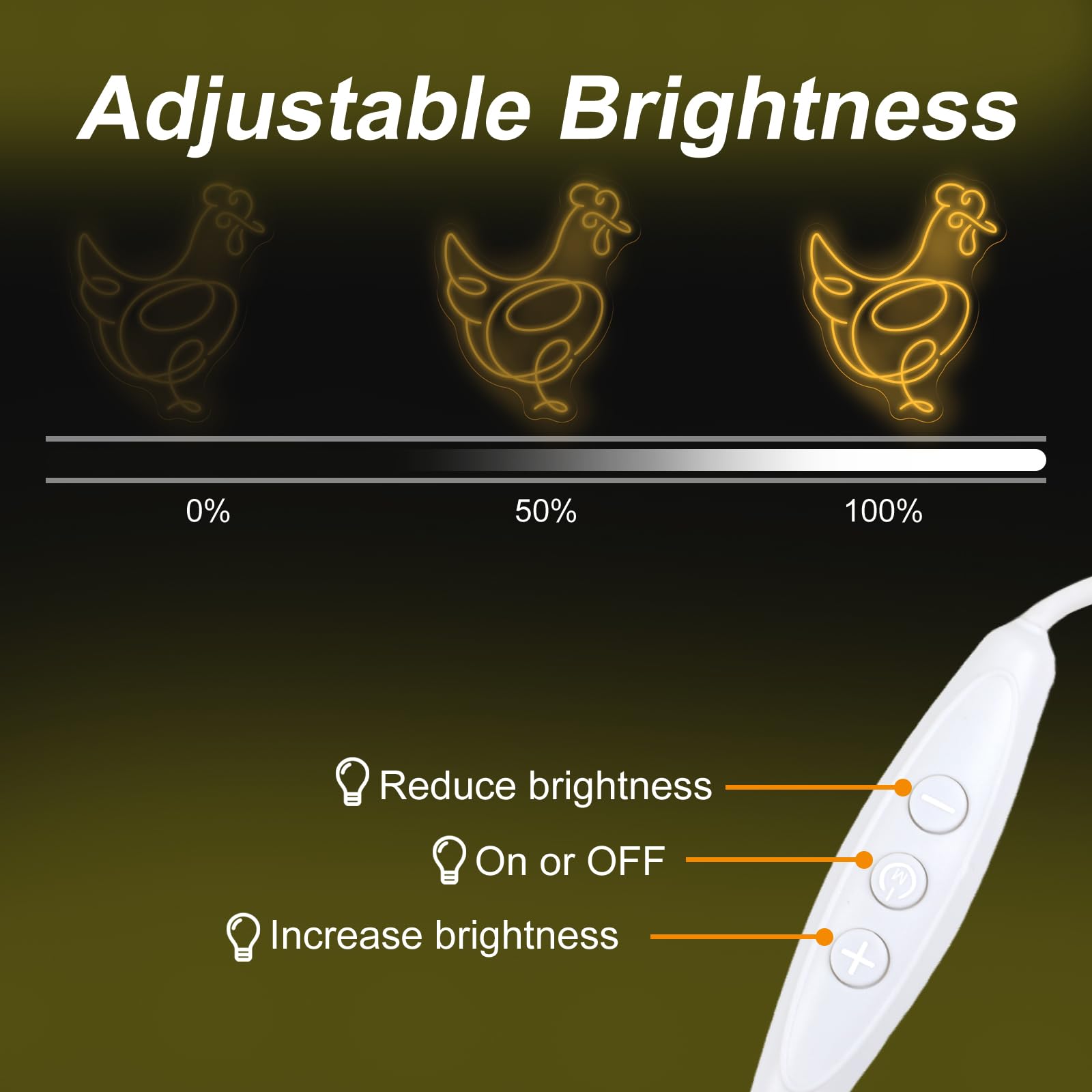 Chicken Neon Wall Sign  Rooster Led Neon Sign  Animal Neon Wall Light  Wild Life Led Wall Light  Hen Home Room Decor For Party Gift Living Room Bedroom Birthday Christmas Thanksgiving Wedding Bar