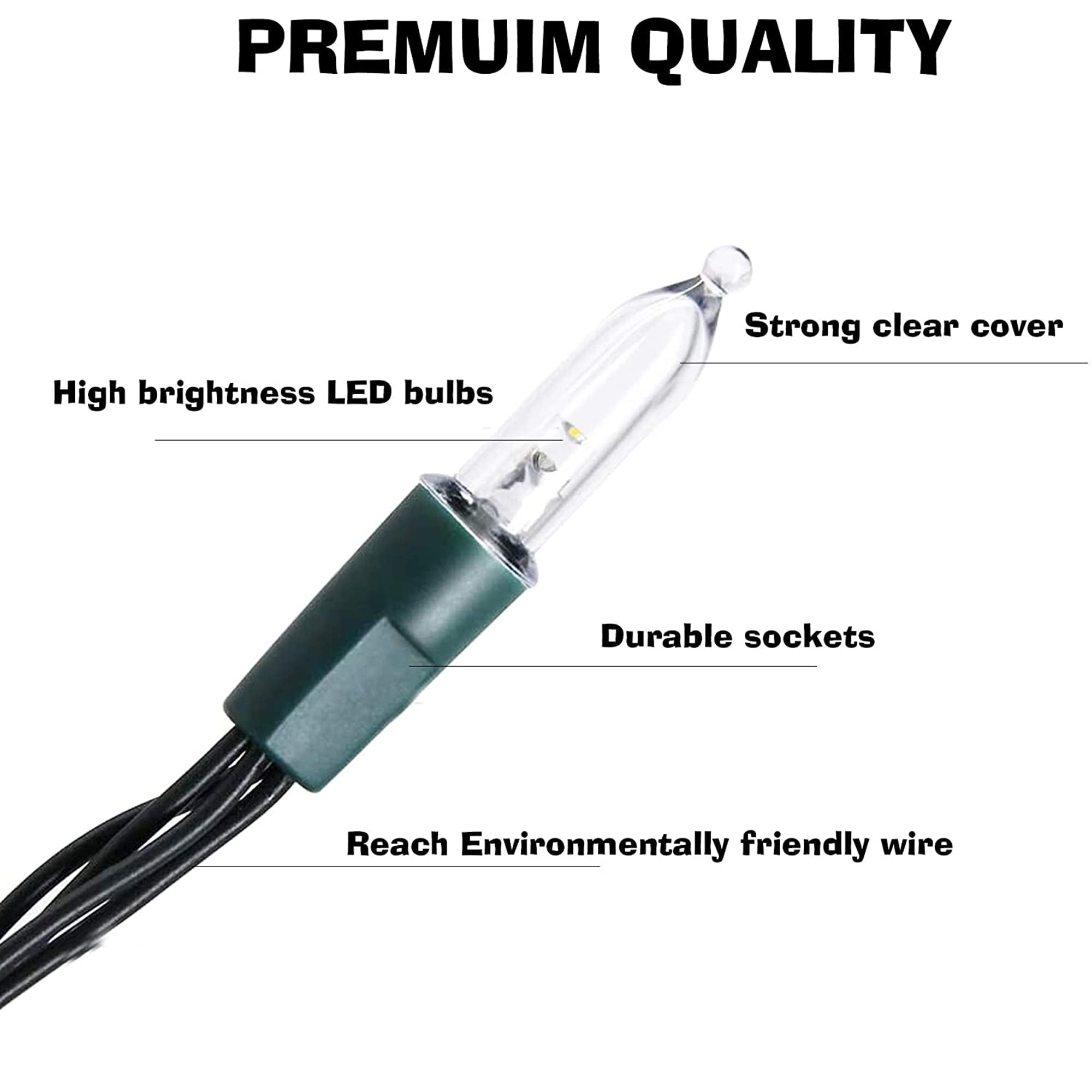 Dazzle Bright 50 Led Christmas Mini String Lights, 4 Pack 16 Ft Batter Operated Waterproof Fairy Lights With 8 Modes For Xmas Indoor Outdoor Yard Garden Holiday Wedding Decorations (Warm White)