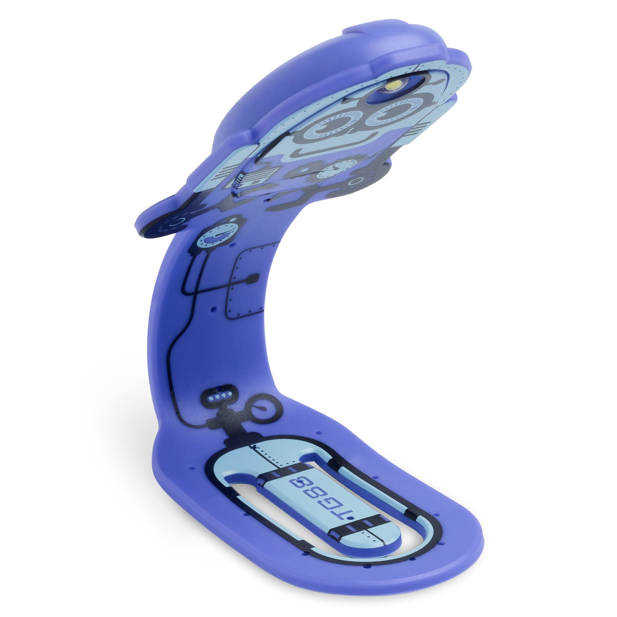 Gifts for Readers & Writers Bookmark Reading Light Robot Purple - 2in1 Clip On Bookmark Kids Book Light for Reading Night in Bed