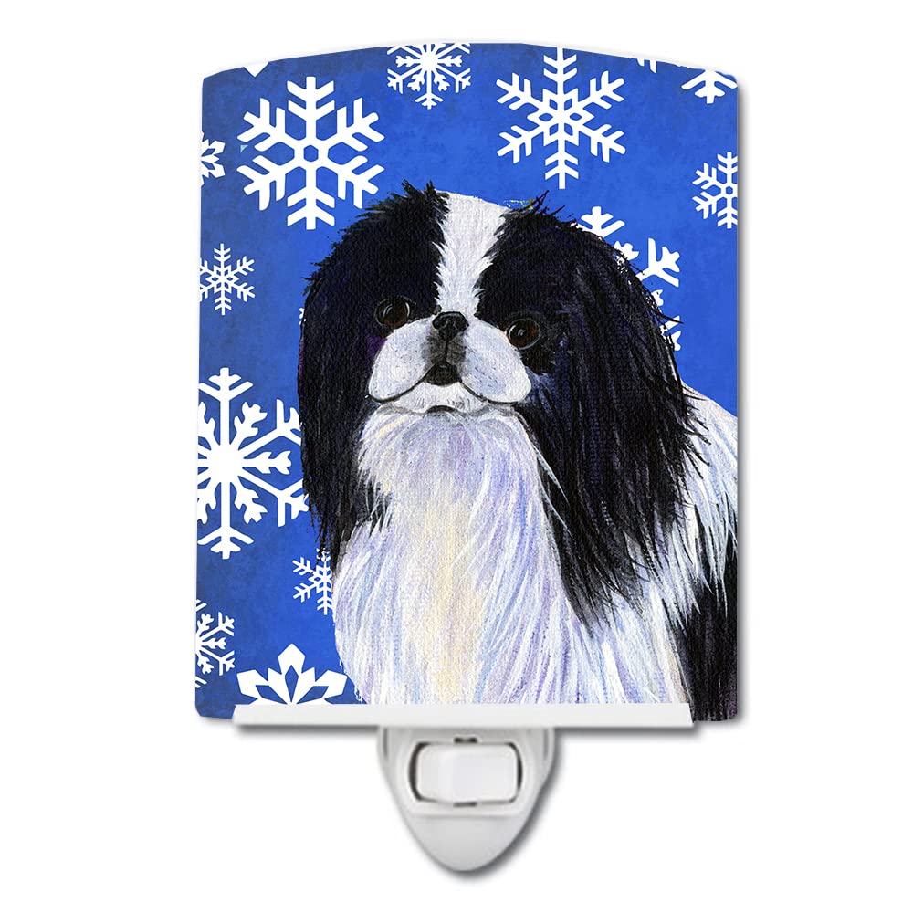 Carolines Treasures Night Light Ceramic Japanese Chin, UL-Certified, 6x4x3in, Multicolor, Model SS4605CNL
