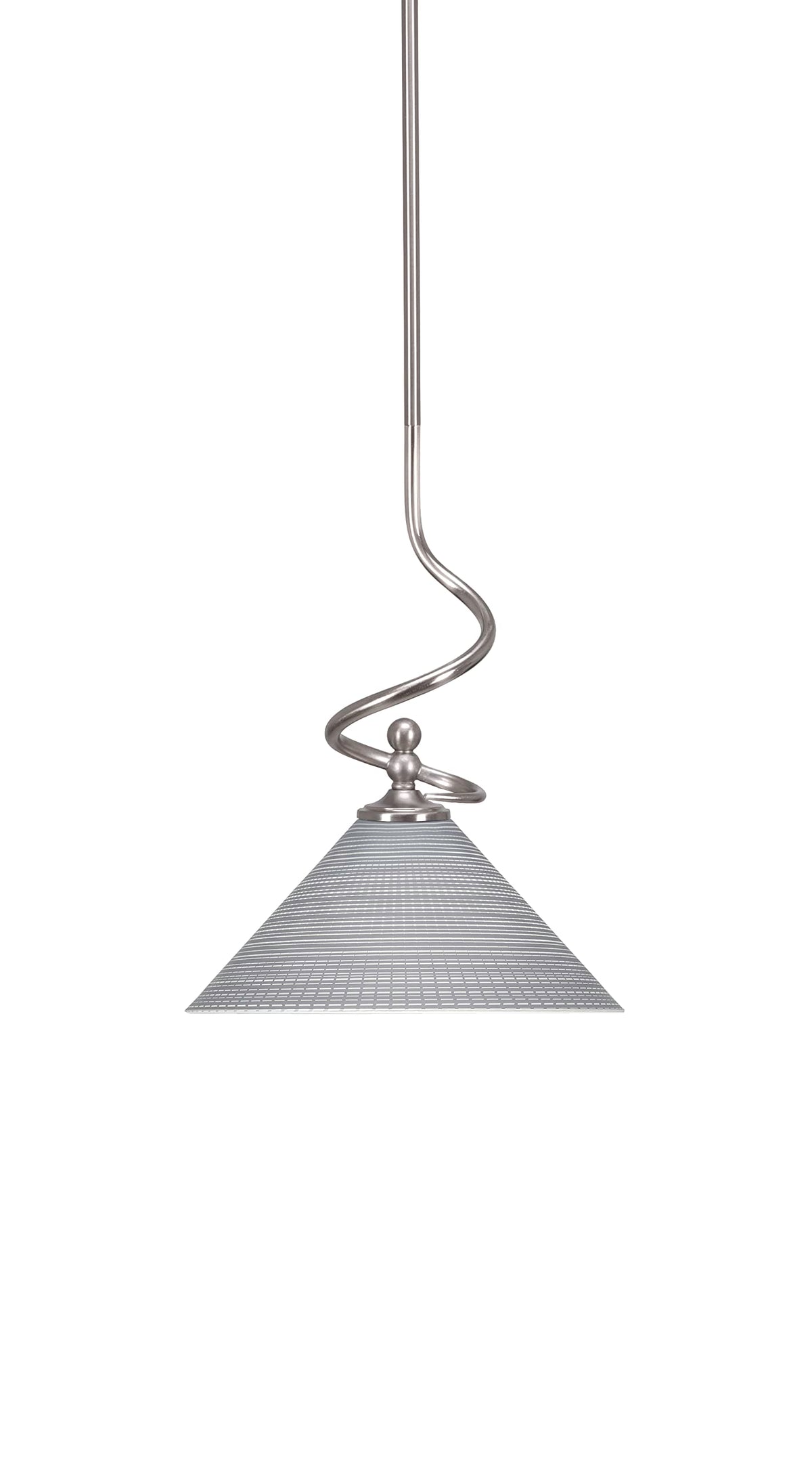 Capri 1 Light Mini Pendant in Brushed Nickel (901-BN-4002)
