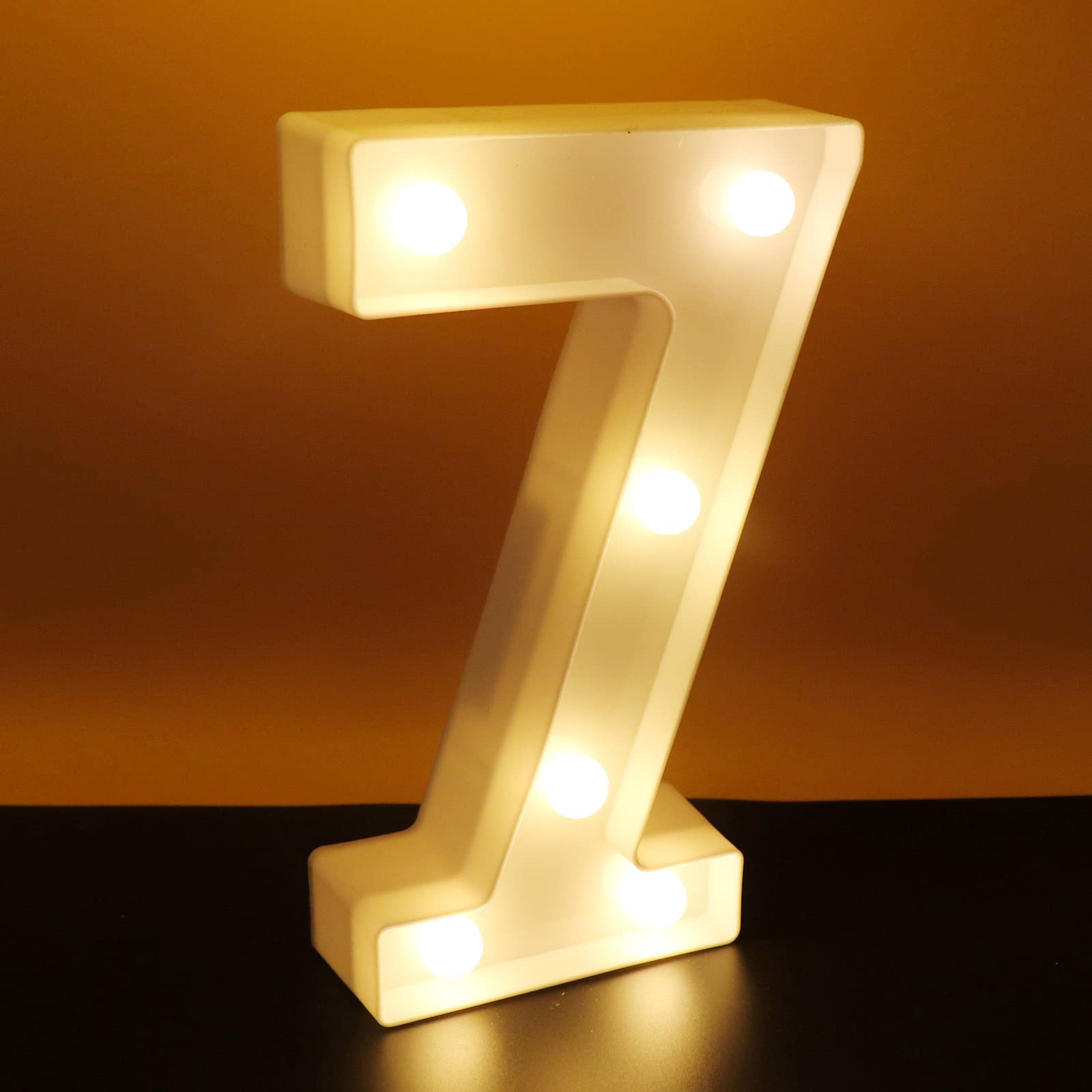 AUSAYE Larger Led Light Up Numbers, Decorative Number Lights Sign for Night Light Wedding D  cor Birthday Party Christmas Home B