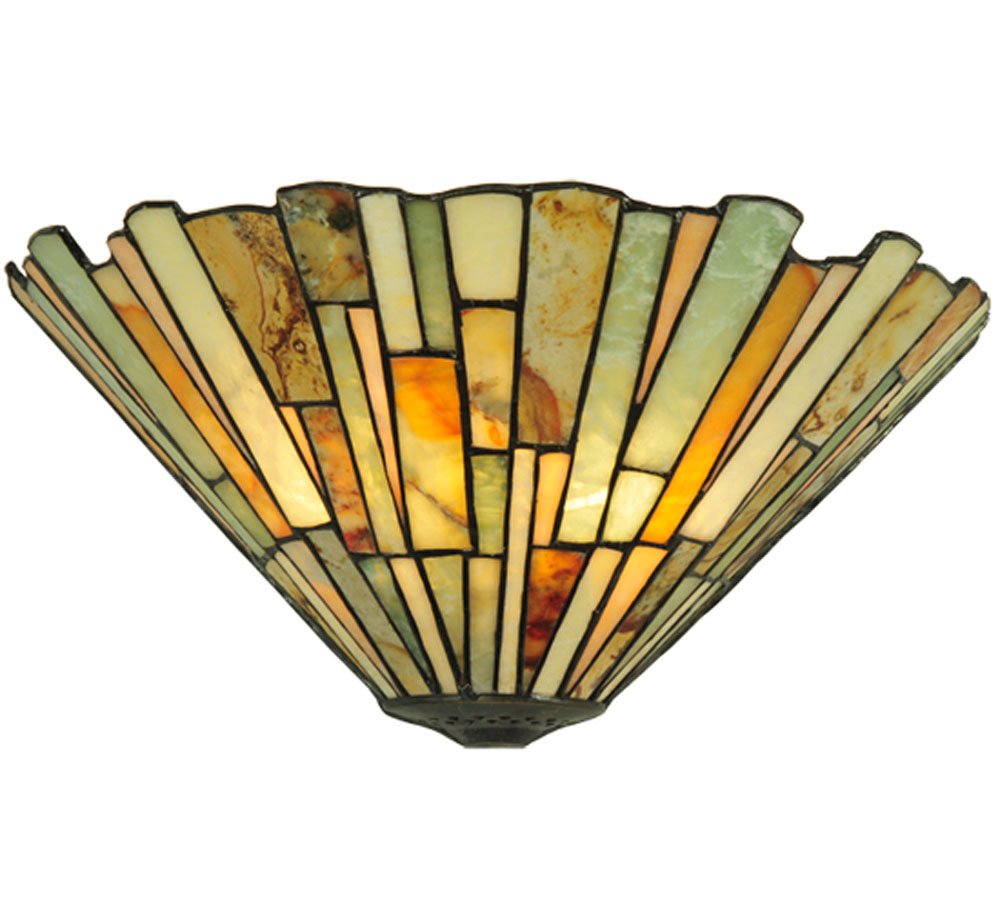 Meyda Tiffany 106732 Lighting, 13 Width, Finish: Moss Green