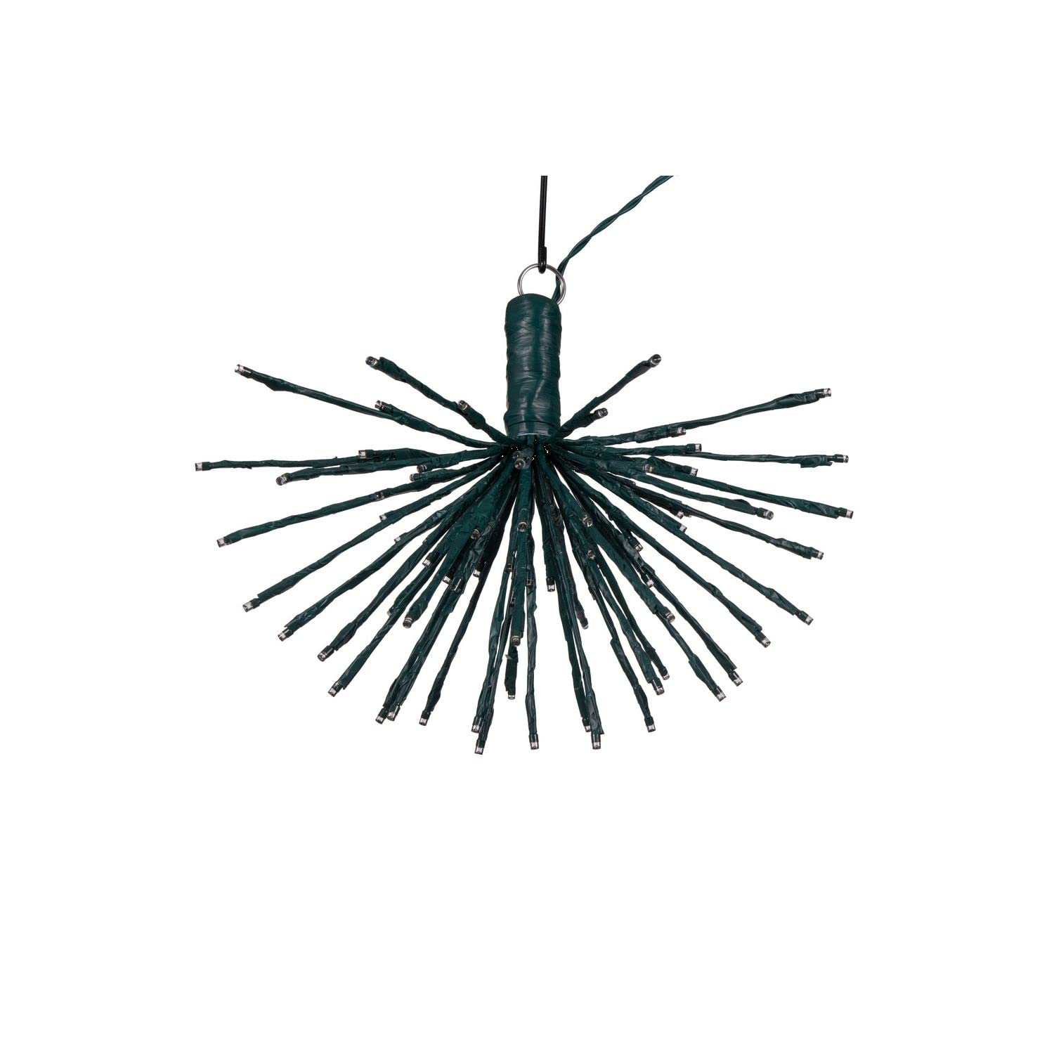 Vickerman 80Lt x 16&quot; Green Starburst Pure White 5mm LED Lights.