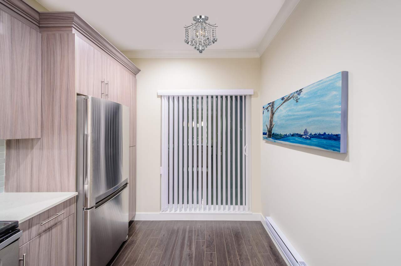 Elegant Lighting Living District Indoor Modern Home Decor Bright Amelia Collection Flush Mount D12in H12in Lt:3 Chrome Finish