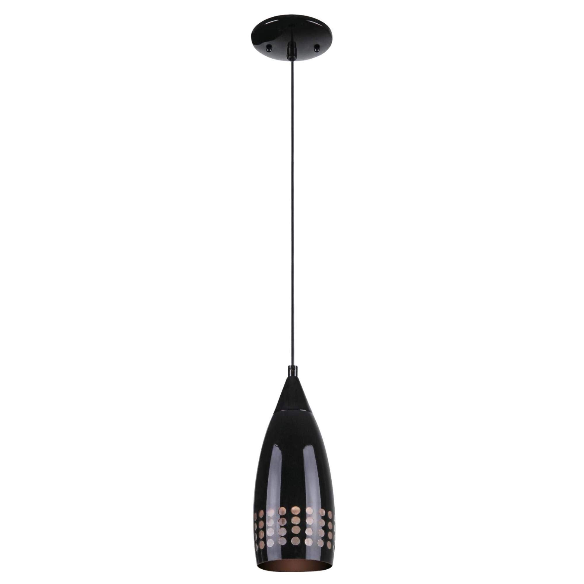 Westinghouse 6100900 Percy One-Light Indoor Mini Pendant, No Size, Black