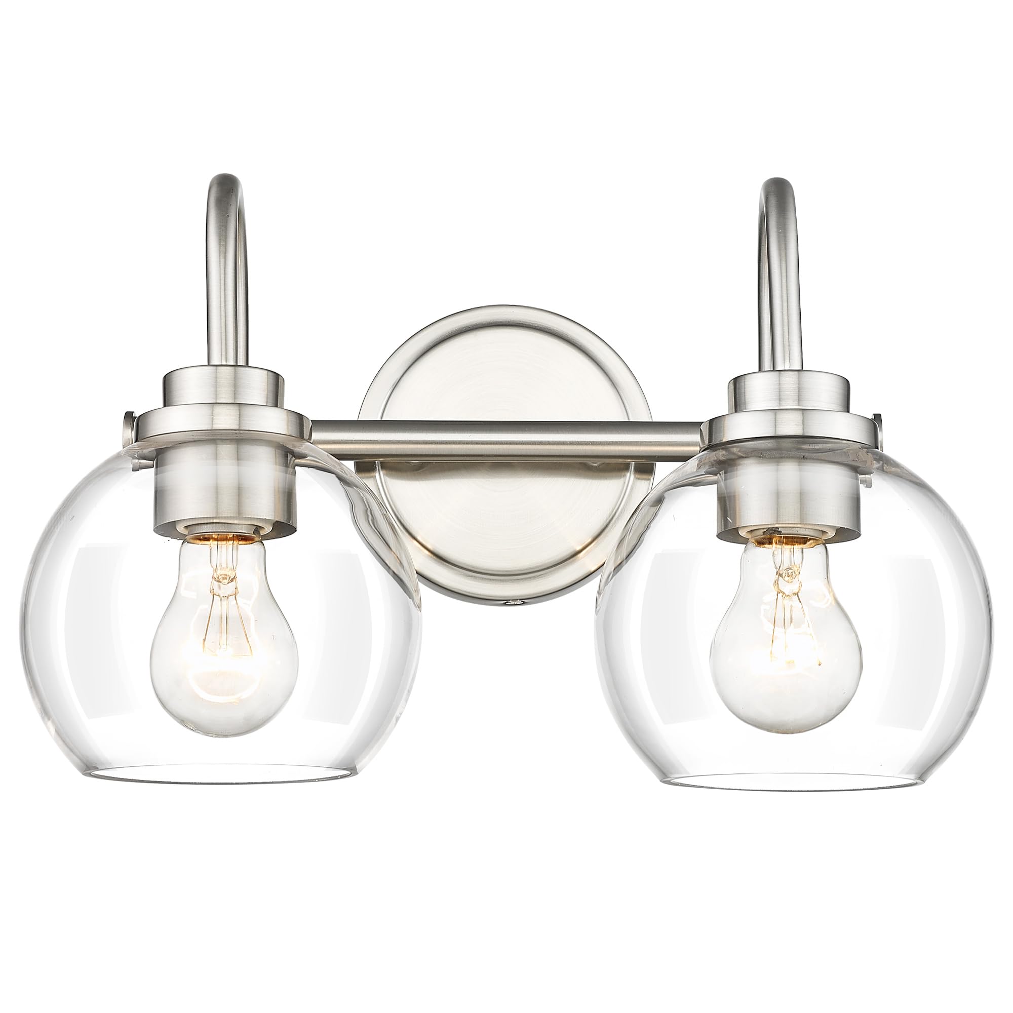 Audickic Bathroom Light Fixtures, 4-Light Vanity Lights, Metal, Brushed Gold, 30 Inch, Model AD-22280-4W-GD