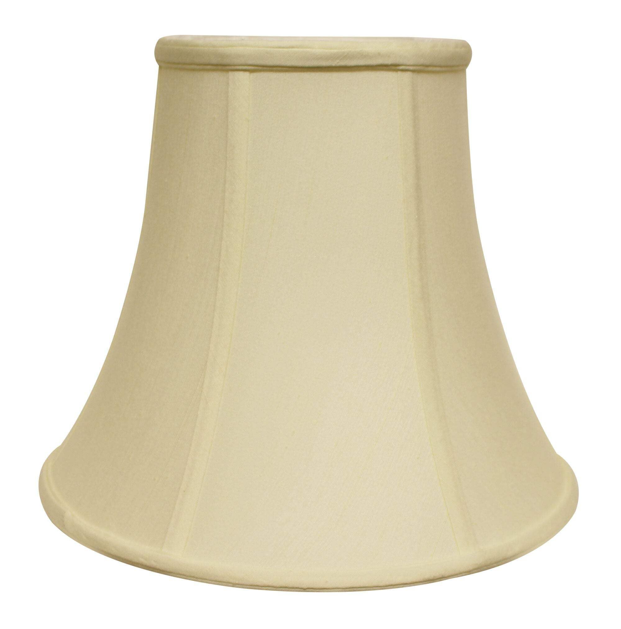 HomeRoots 469592 10 in. Ivory Premium Bell Monay Shantung Lampshade Egg