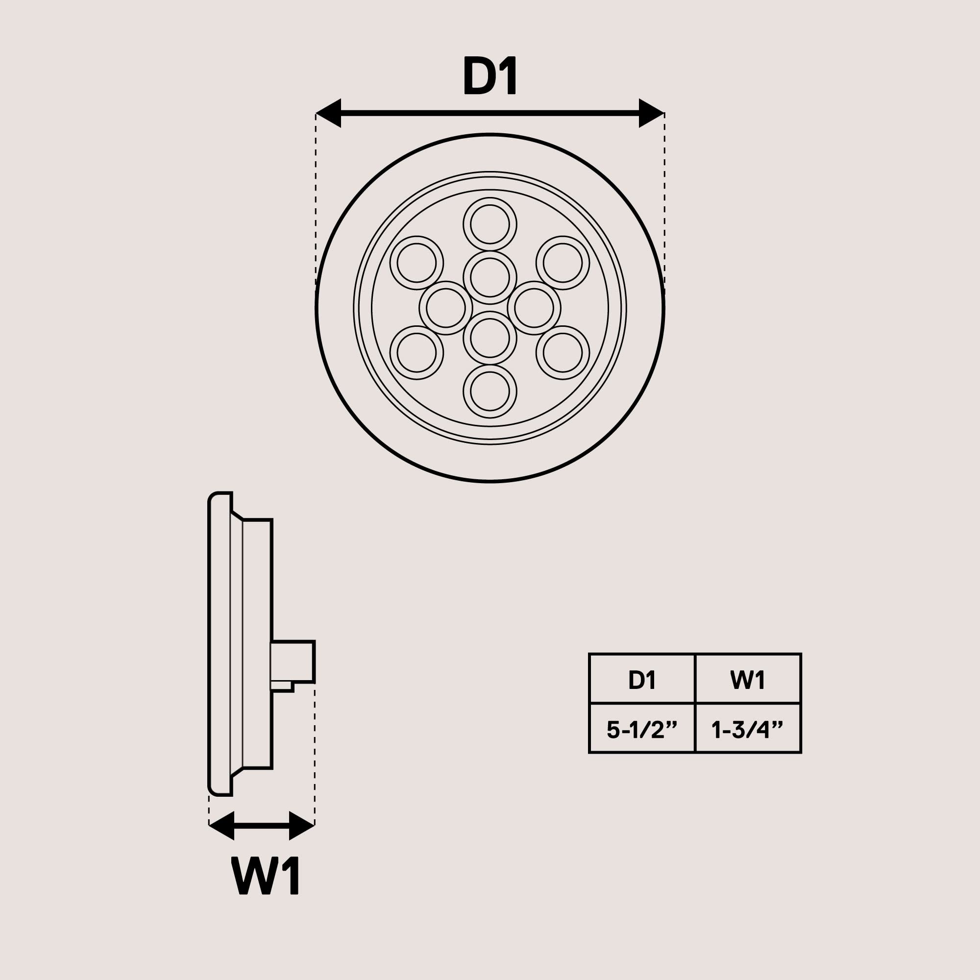 TRUE MODS 4 Round Amber LED Trailer Tail Lights [DOT certified] [Grommet & Plug Included ] [IP67 Waterproof] Park Turn Trailer L