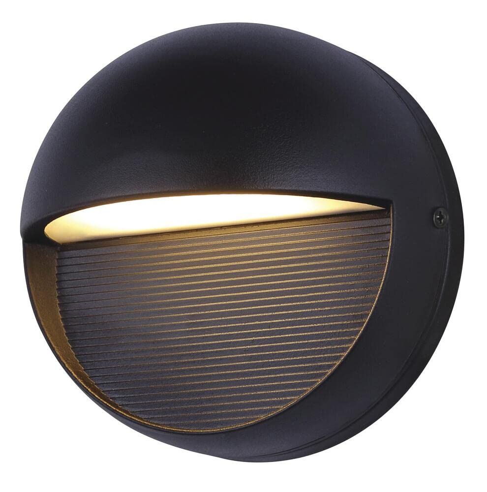 Canarm LED Outdoor Lantern, 8.5W, 200 Lumens, Black, Model LOL272BK, Metal Construction