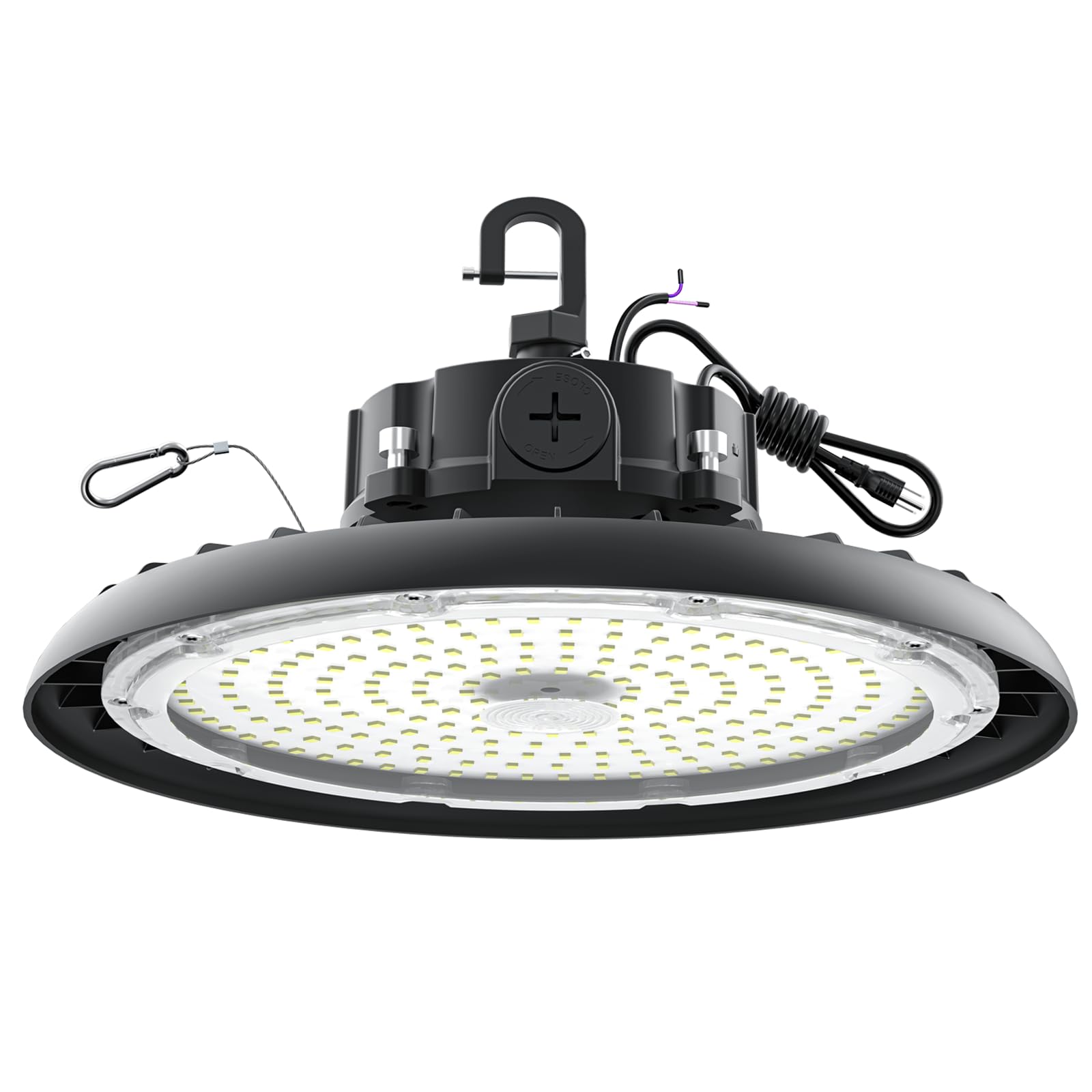 Aikvsxer Led High Bay Lights 180W Ufo Shop Lights 32400Lm 6000K Commercial Bay Lighting Fixtureip65 5Ft Cable Plug & Play For Warehouse Factory Garage Workshop Barn 1 Pack