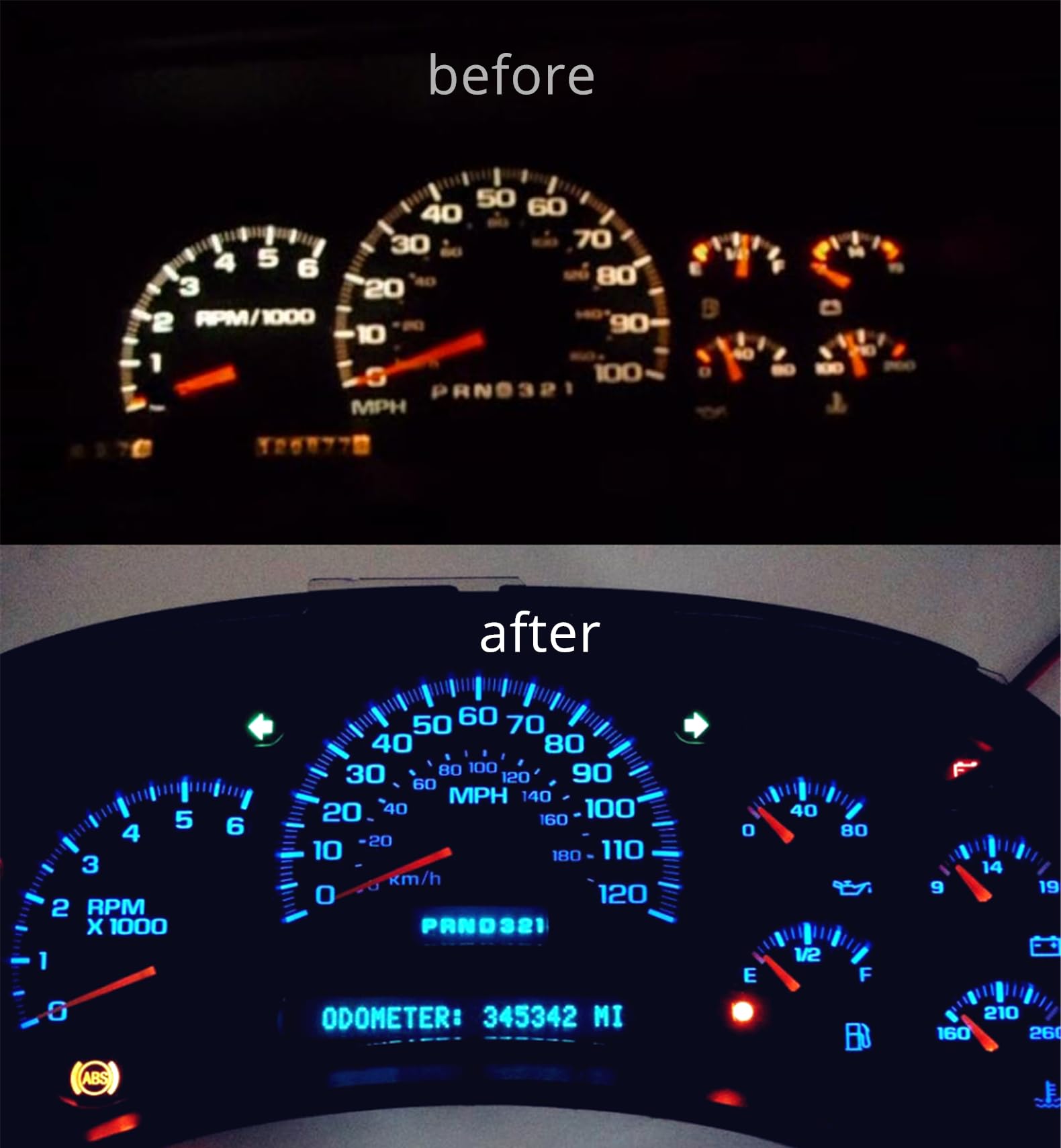 Wljh 74 Led Bulb Dash Lights 3Smd Super Bright T5 2721 37 286 Wedge Pc74 Twist Socket Automotive Instrument Panel Gauge Light Ki