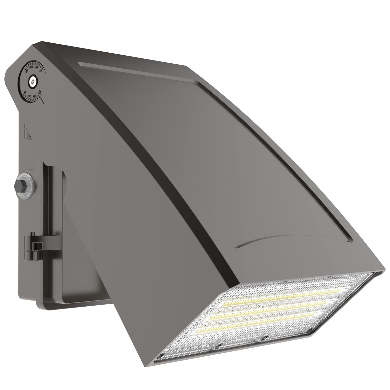 Hyperlite Led Wall Pack Lights 100W With Dusk To Dawn Photocell, Bronze, 13,000Lm - Ideal For Outdoor Security Lighting