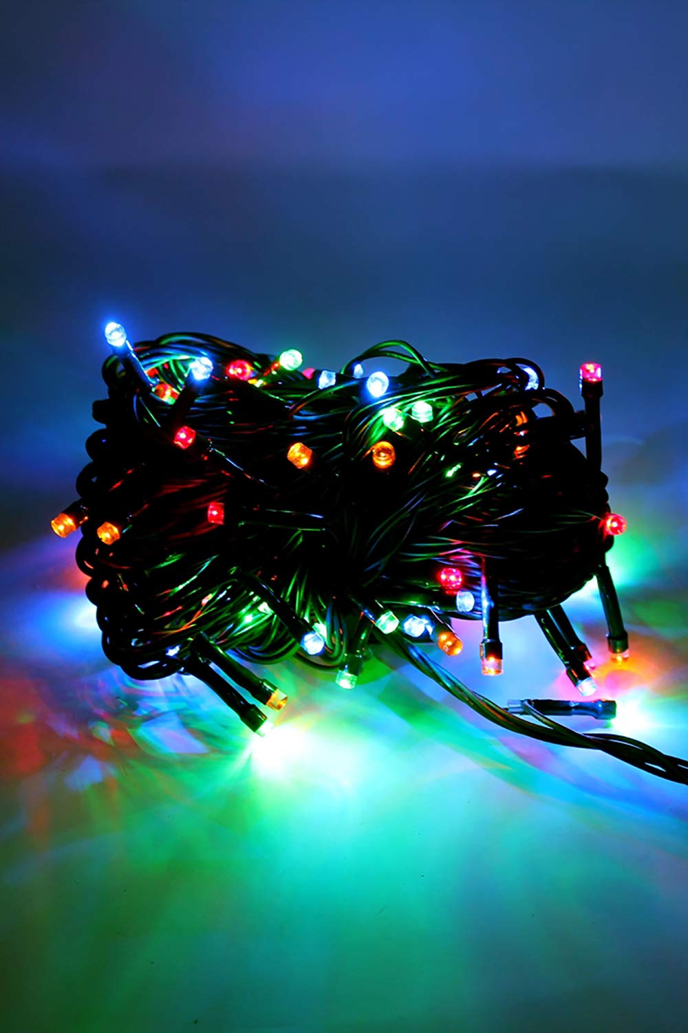 Perfect Holiday 600065 Battery Operated 40 LED green Wire String Light - Multicolor