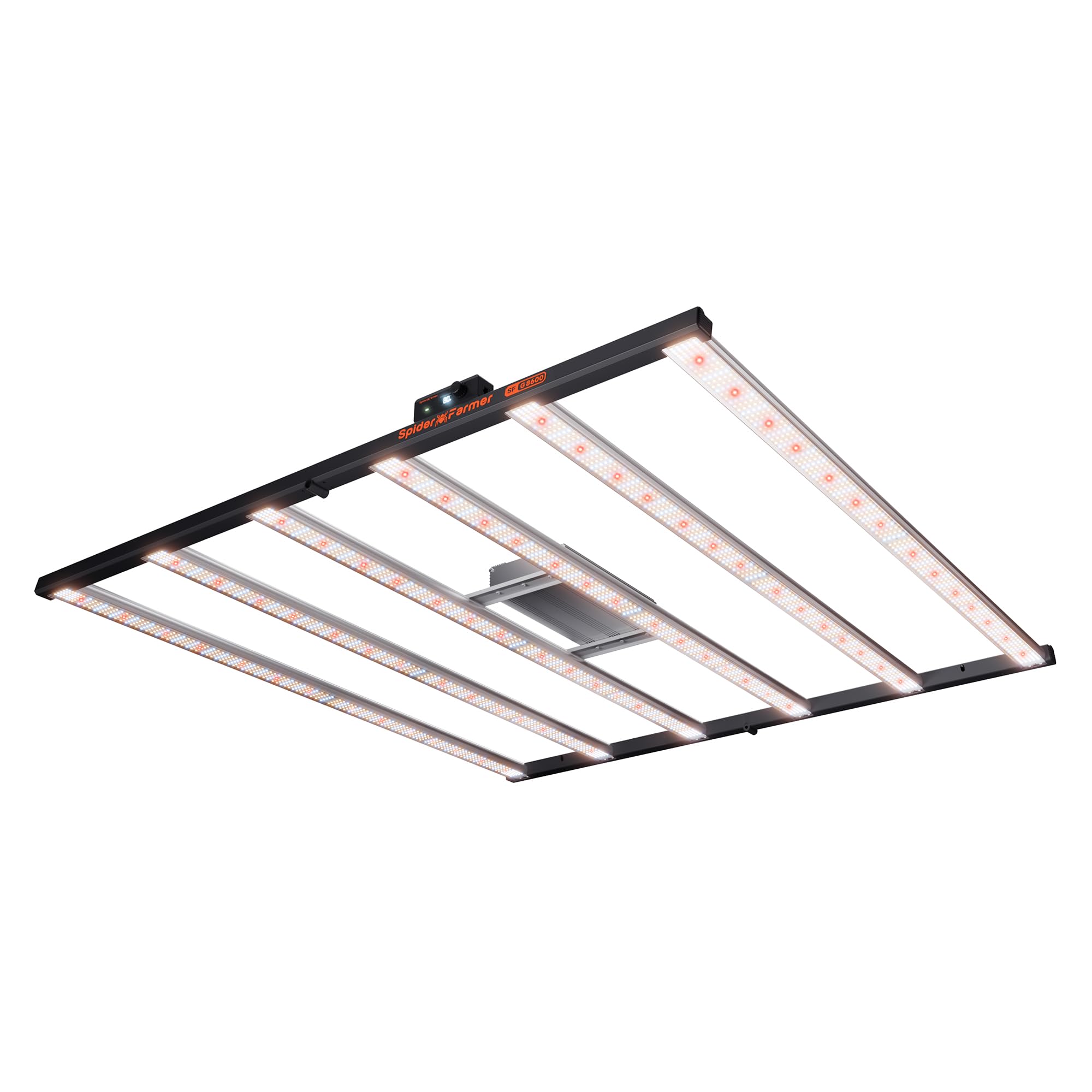 Spider Farmer G8600 LED Grow Light 800W, 4x4ft/5x5ft Coverage, Aluminum, Silver, Smart App Control
