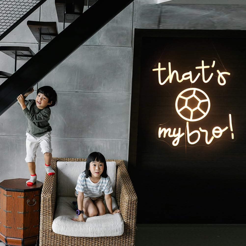 ThatS My Bro Football Lover Neon Sign  Soccer Sport Neon Light Sign Football Club Lights  Led Light Up Signs For University Dormitory Man Cave  Game Room Wall Art Decorations Christmas Birthday Gifts