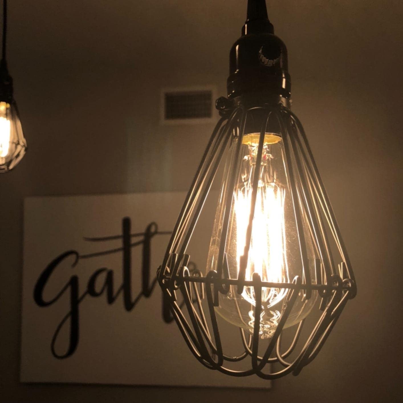 SooCooler Edison Light Bulbs 25W, Clear Glass Vintage Style, Warm White, 6 Pack, Model CpyST64Scool, 2700K