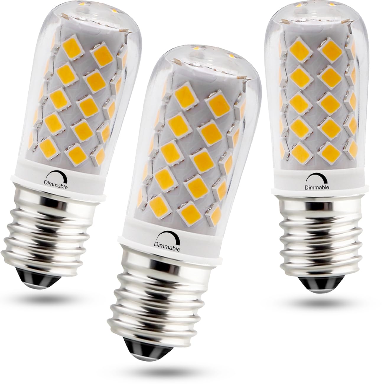 Kakemono Dimmable E17 Led Ceiling Fan Light Bulb 4W, 40W Halogen Equivalent,2700K Warm White 120V E17 Intermediate Base For Desk