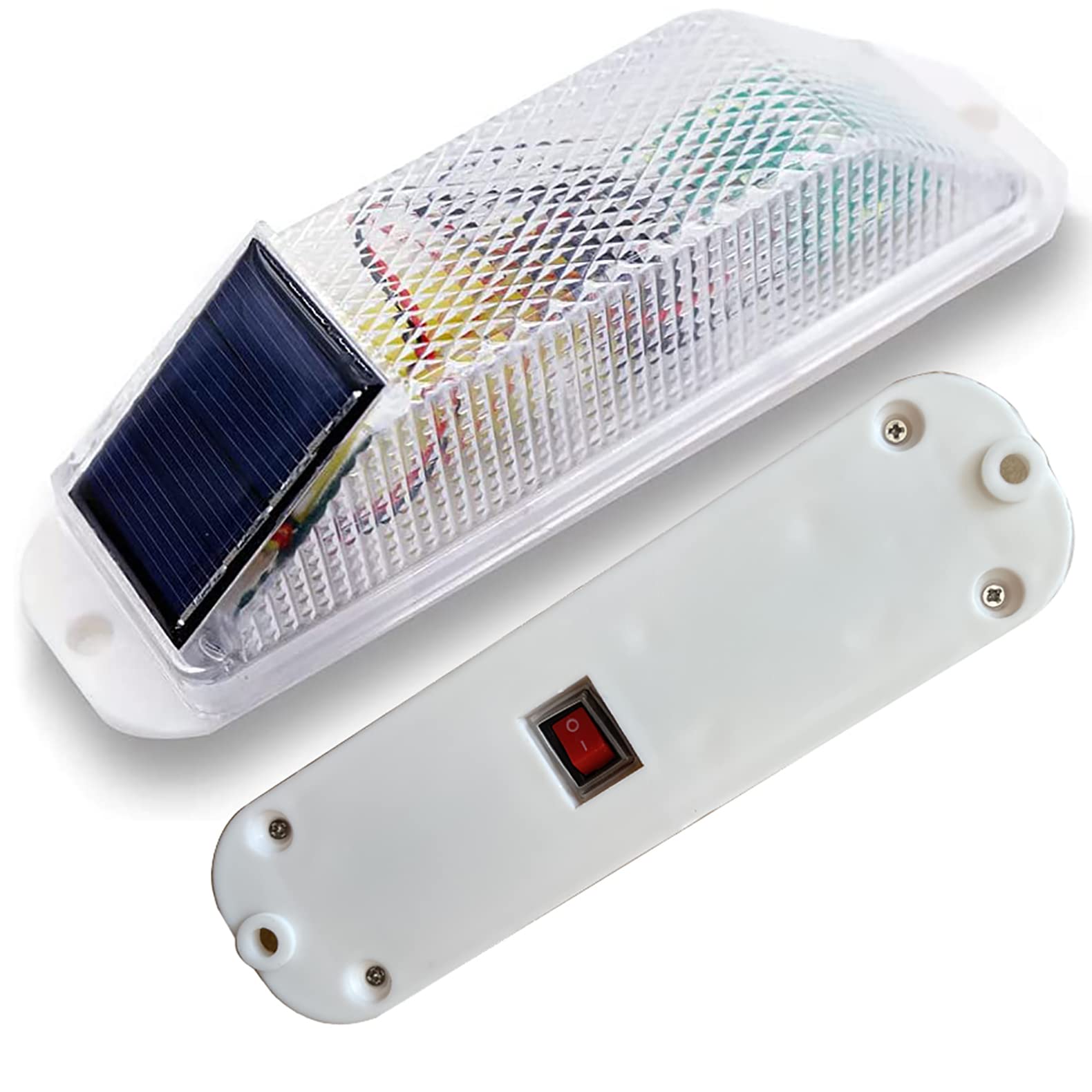 RISOON Solar Strobe Warning Light: Sensitive LED Warning Lamp High Bright Waterproof IP65 Flashing Beacon Barricade Construction