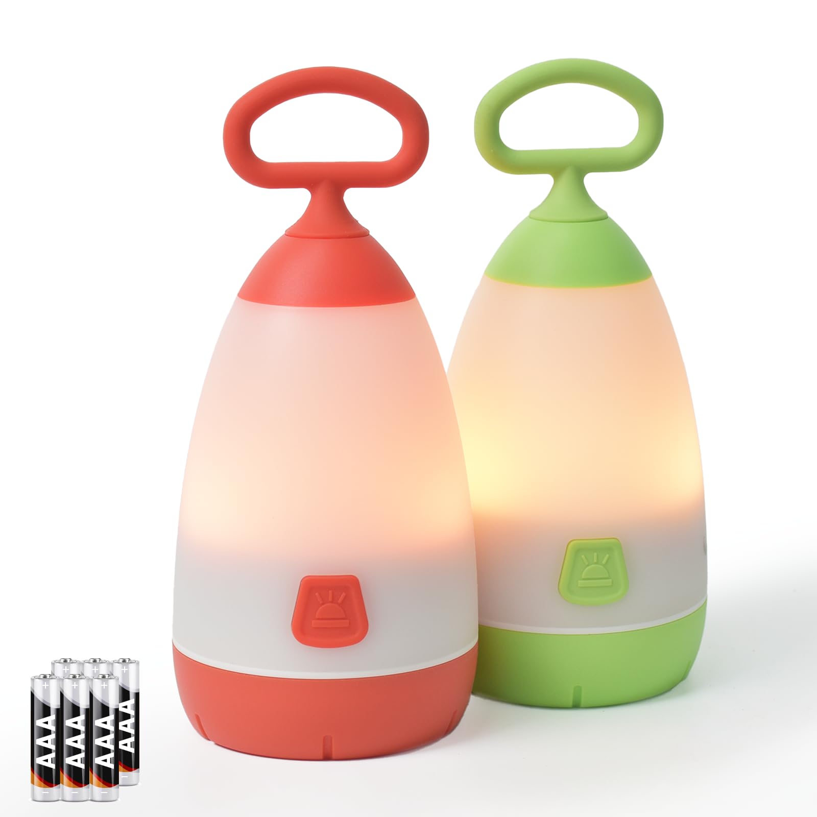 PEPTRONIC Kids Camping Lantern & Night Light Battery Powered, 360 Eye-Safe Light (AAA Included), IPX4 with RGB Modes Portable fo