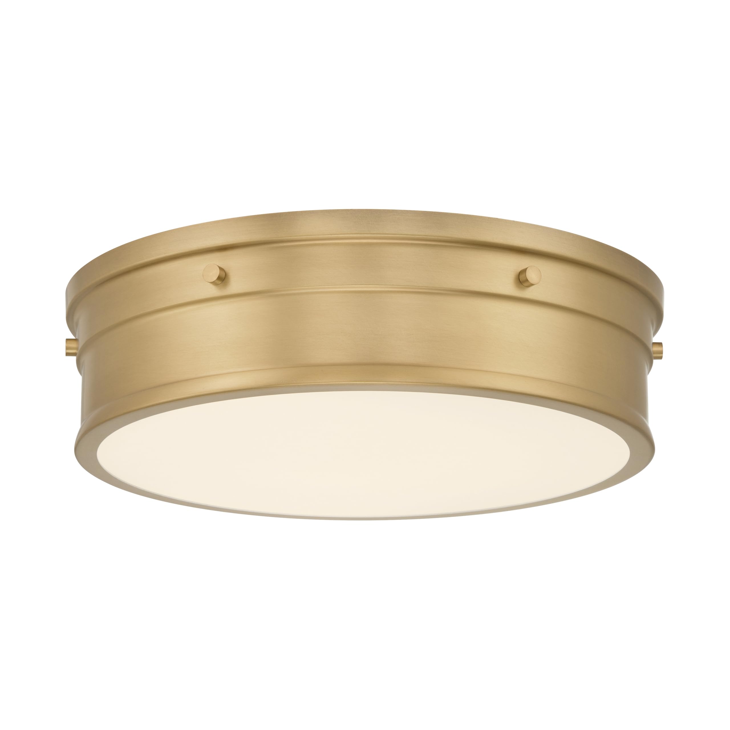 Minka-Lavery Marnex 13 5CCT LED Flush Mount - Legacy Brass with Etched Opal Glass