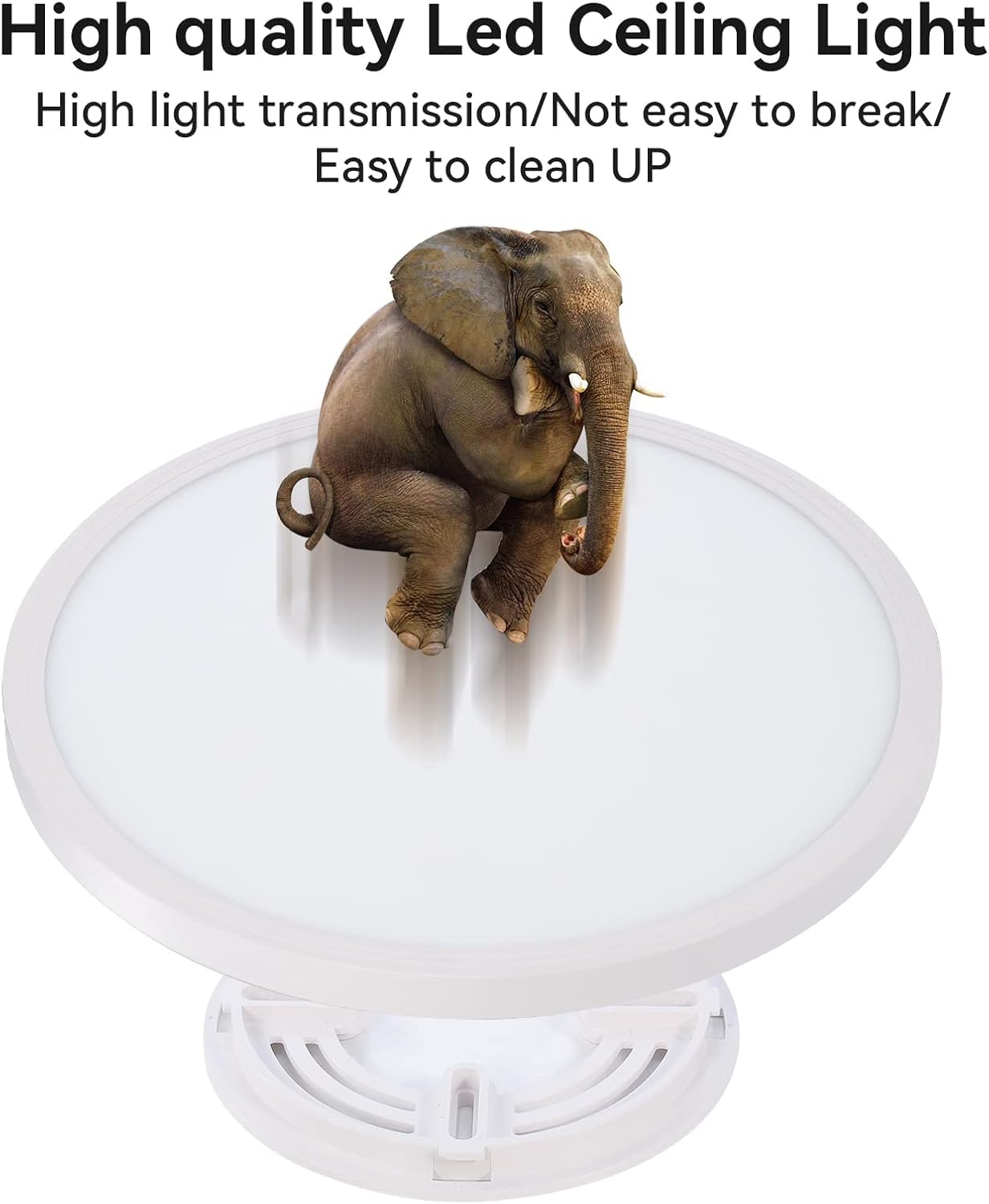 12Pack 12Inch 3200Lm Led Ceiling Light,28W 3 Color Changeable (3000K/4000K/6000K),120V Slim Surface Mount Ceiling Lights Fixture