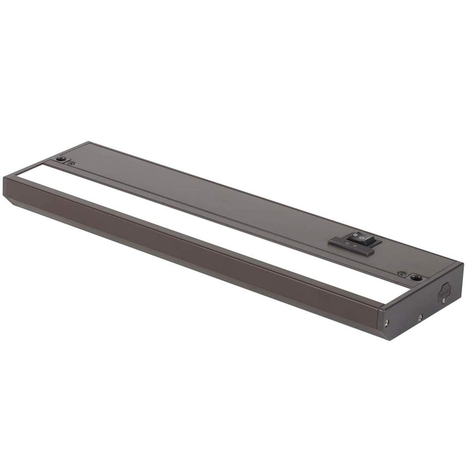 Led Under Cabinet Lighting Hardwired - Linkable Undercabinet Lights For Kitchen - 3Cct 12 Inch Bronze Finish - Undercounter Dimmable Plug In Light Or Hard Wired - Under Counter Fixture Direct Wire